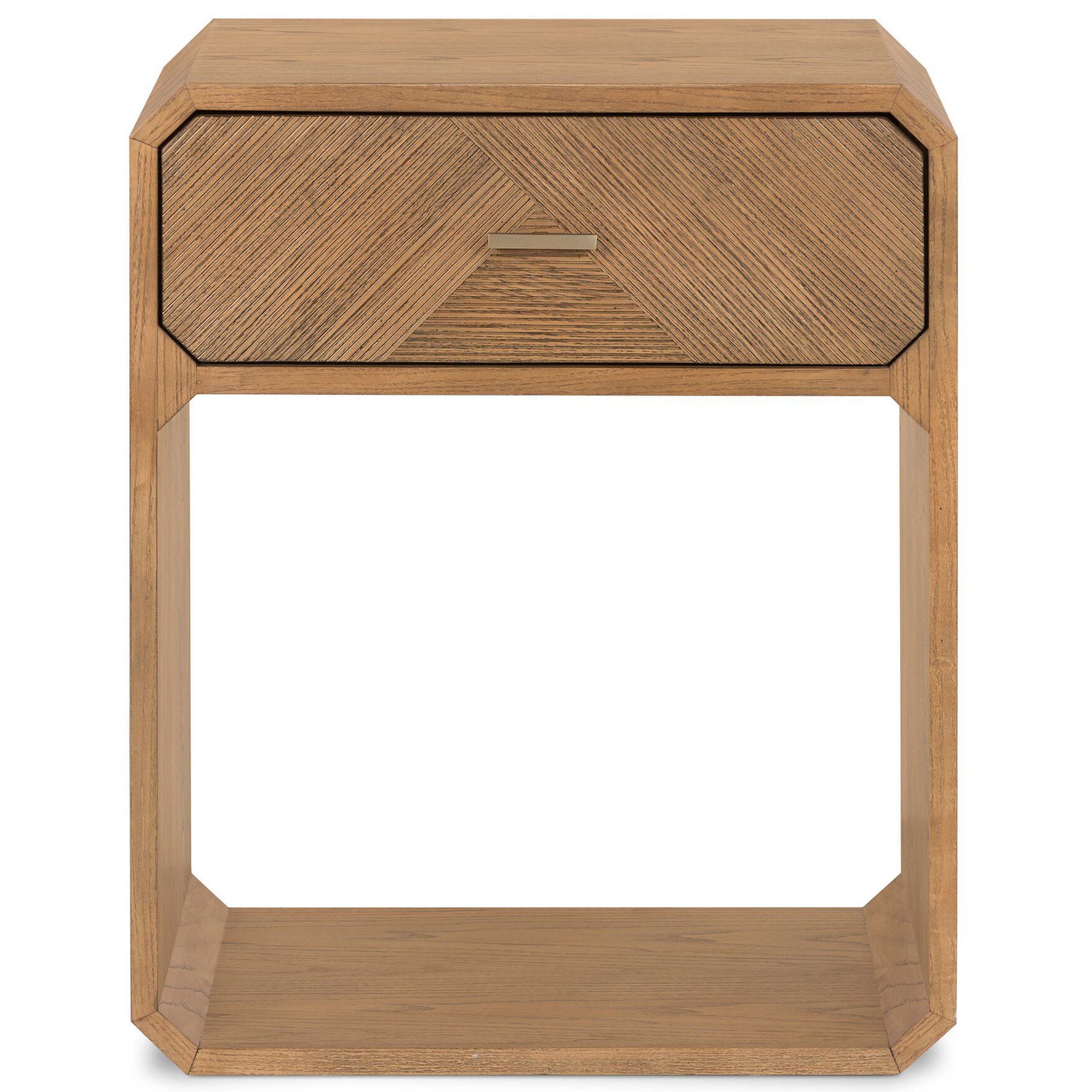 Caspian Nightstand, Smoked Oak Veneer