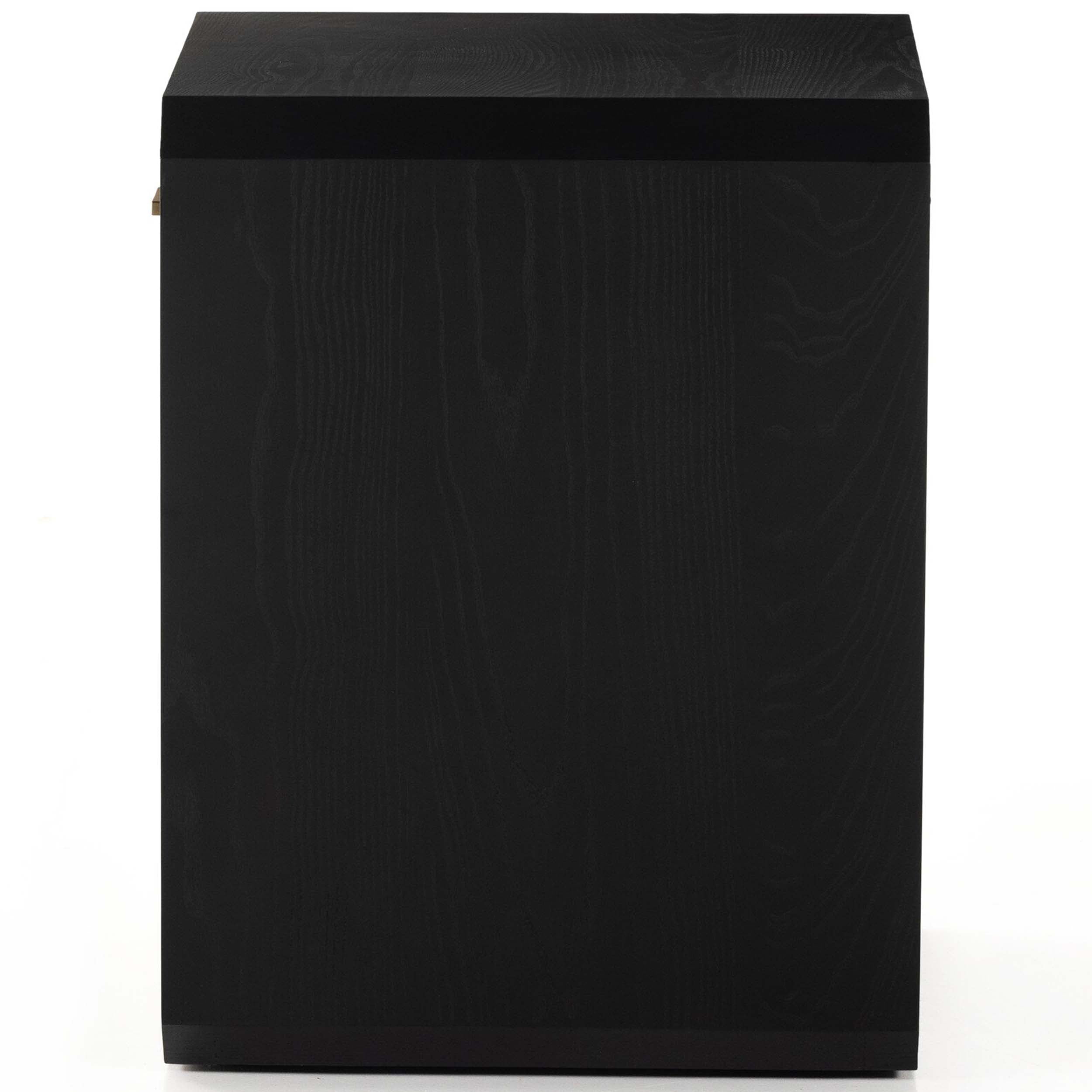 Caspian Nightstand, Black Ash Veneer
