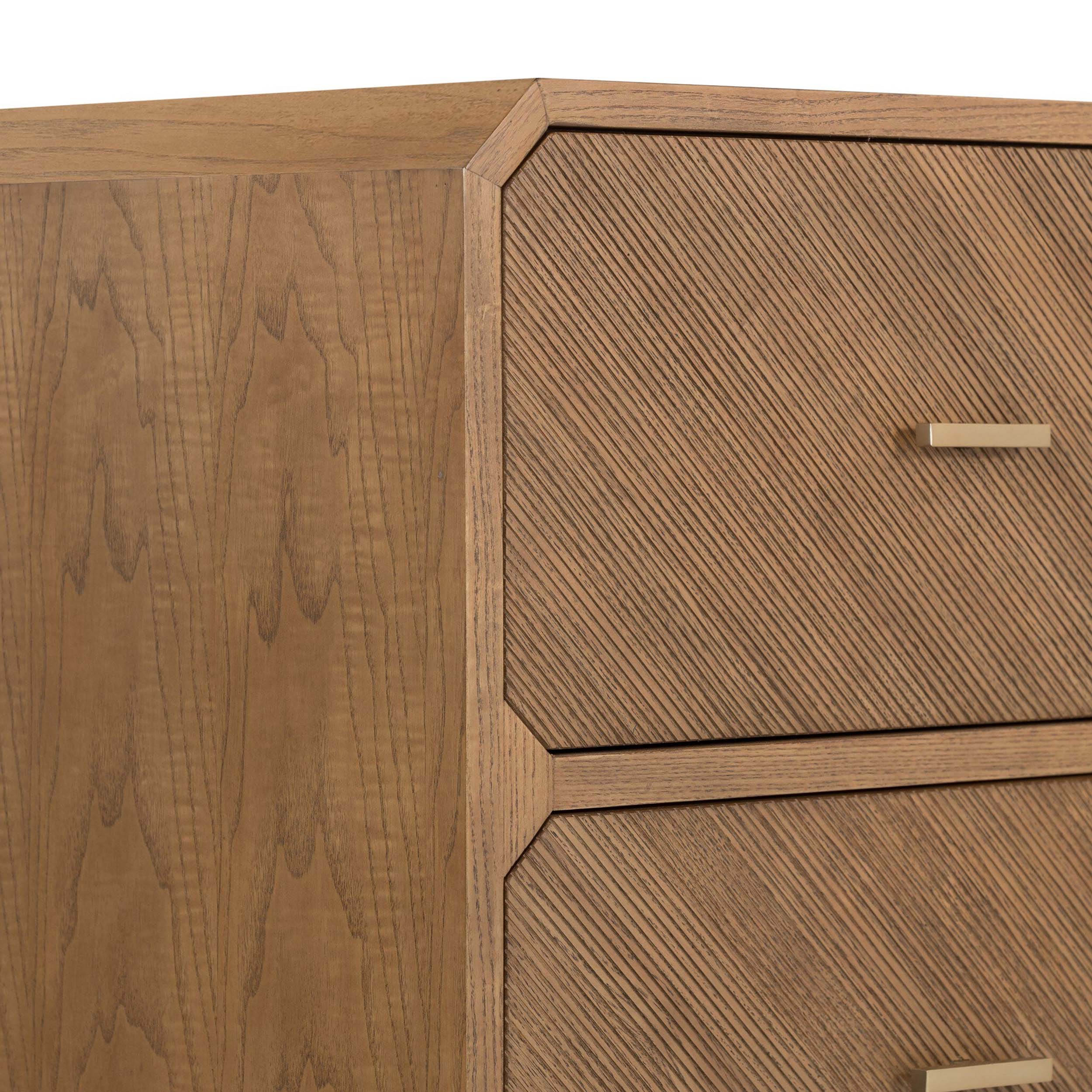 Caspian 6 Drawer Dresser, Natural Ash