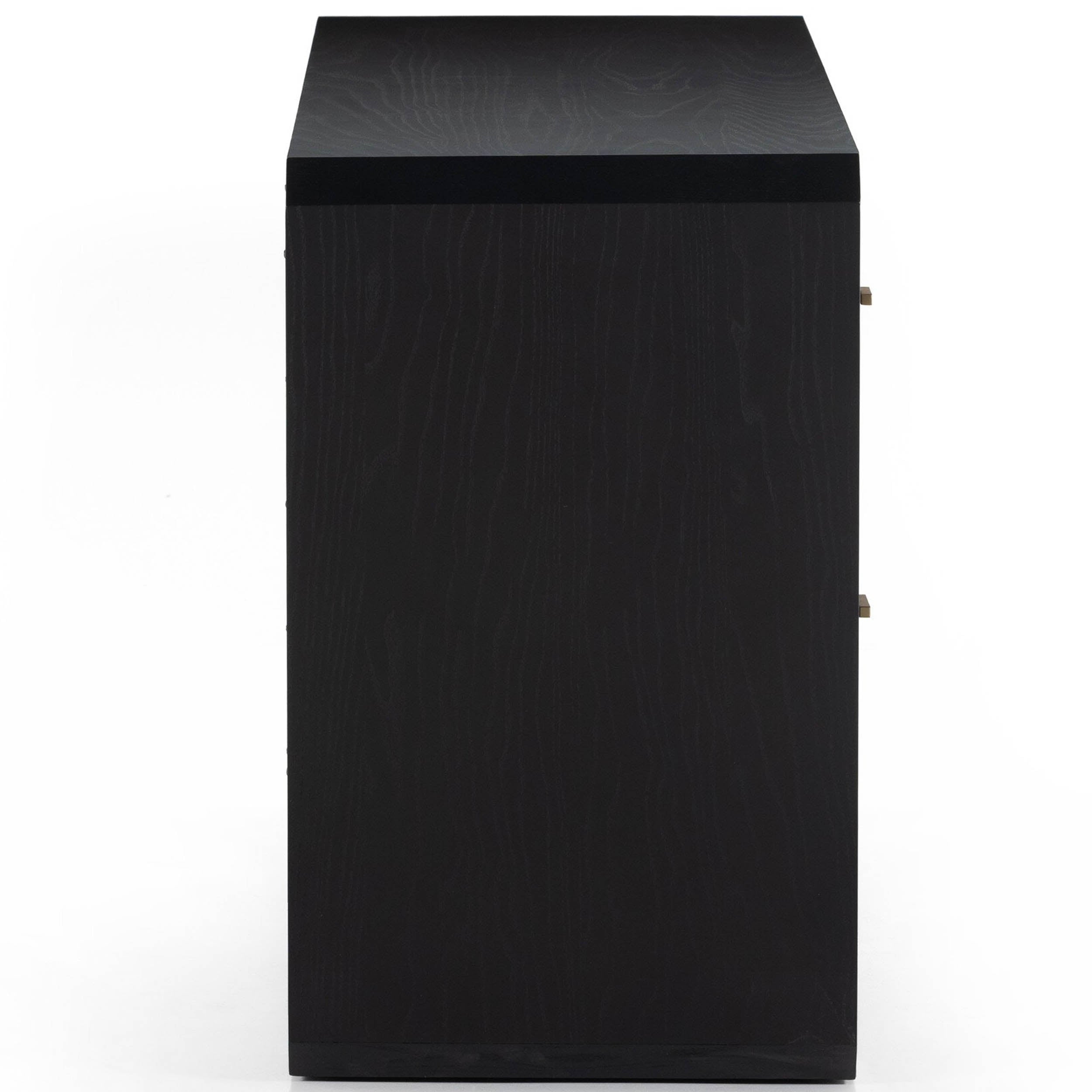 Caspian 6 Drawer Dresser, Black Ash