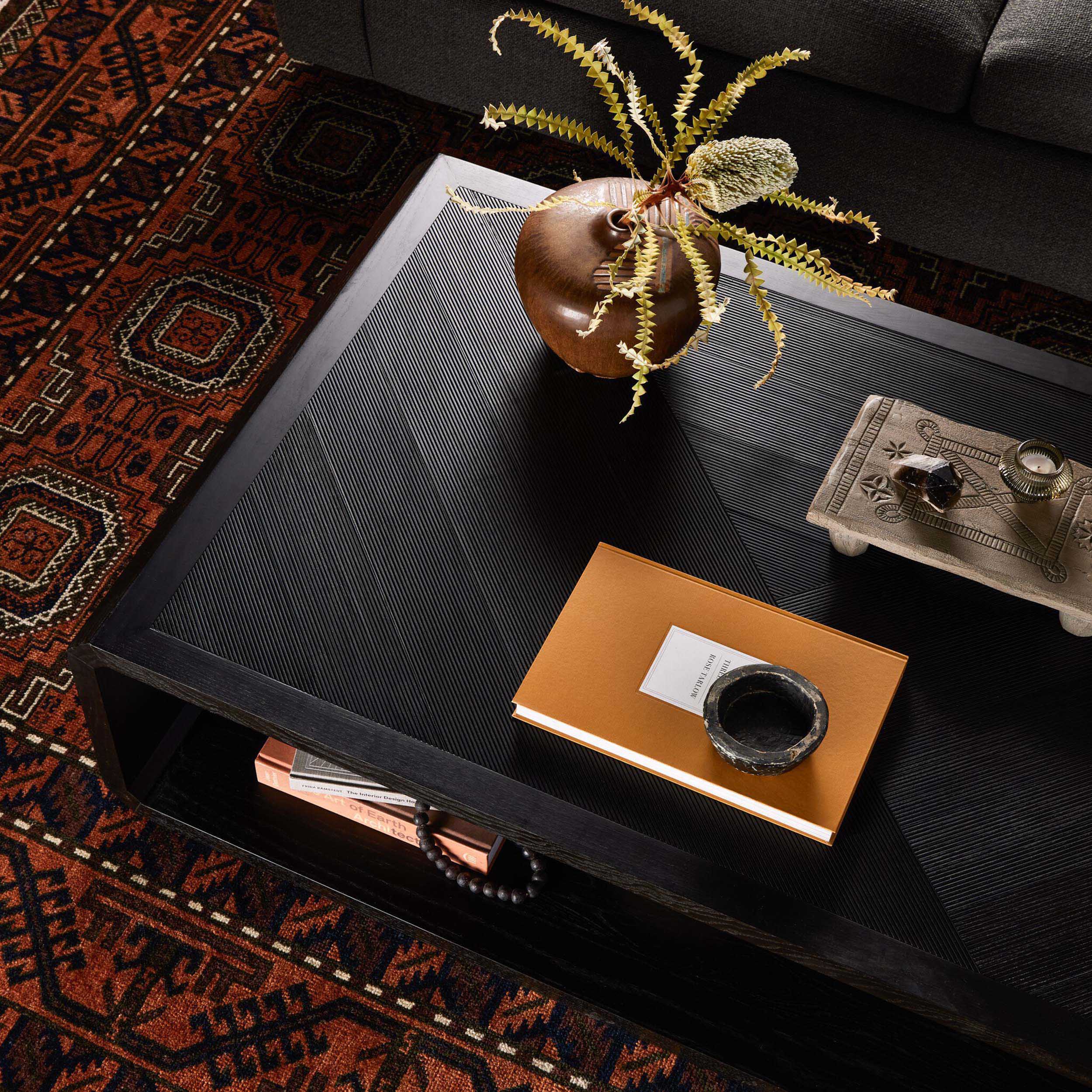 Caspian Coffee Table, Black Ash