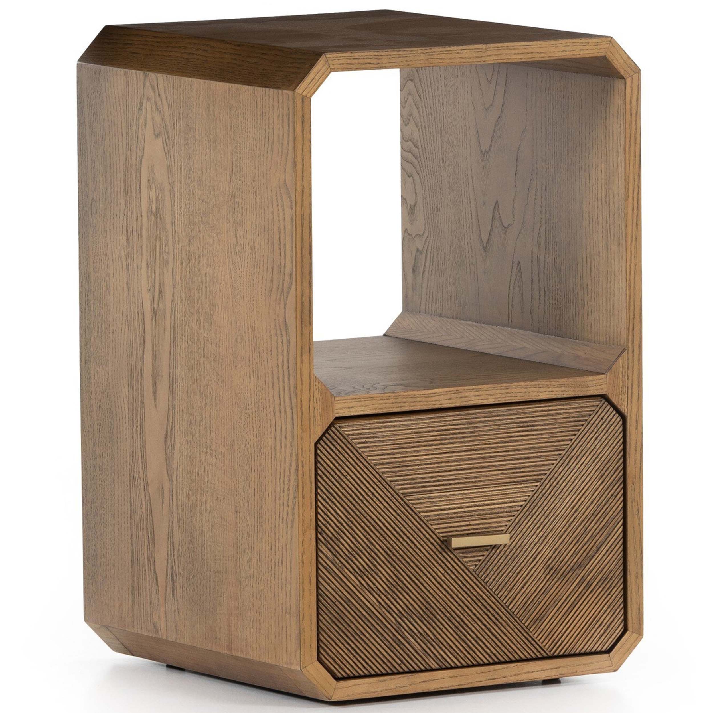 Caspian End Table, Natural Ash Veneer