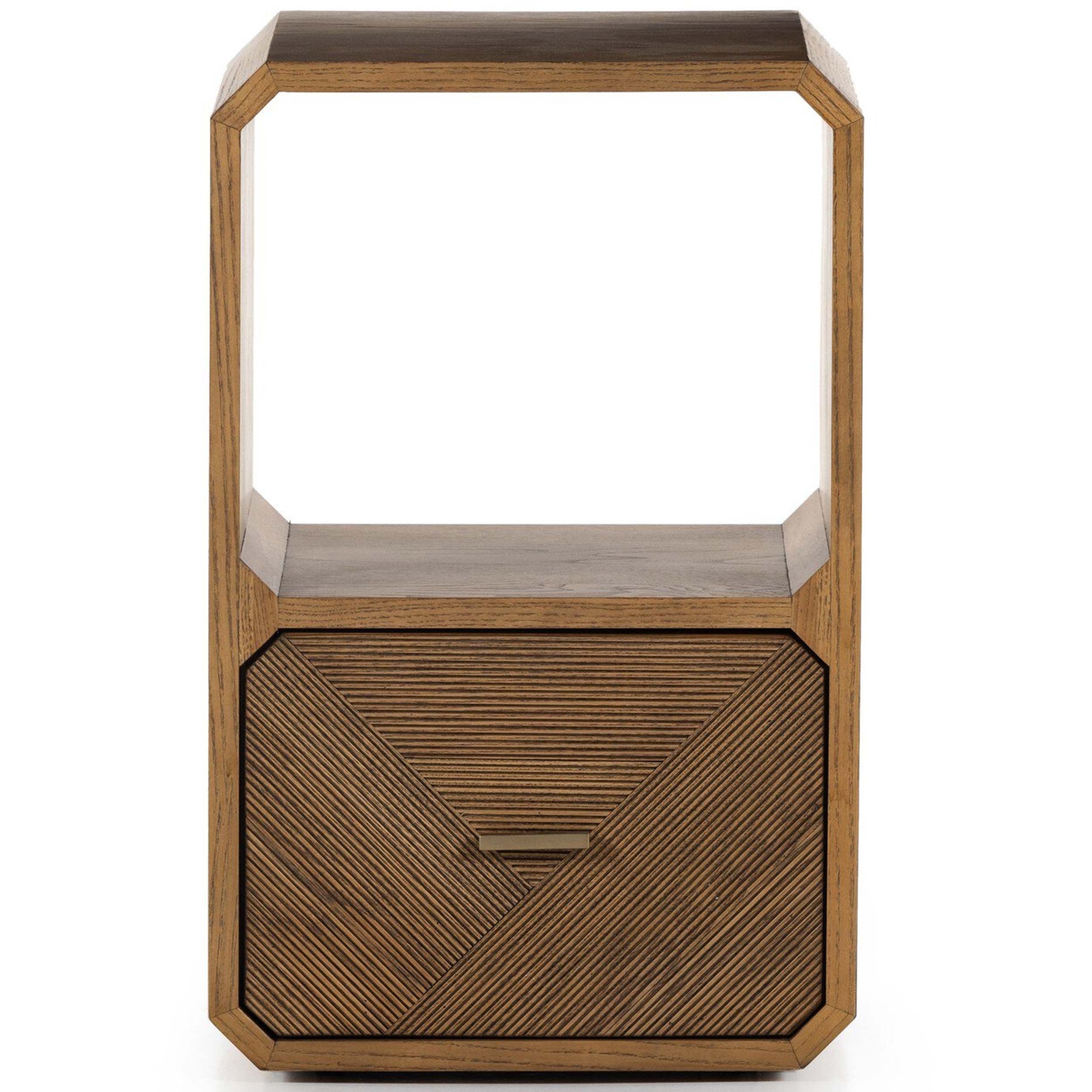 Caspian End Table, Natural Ash Veneer