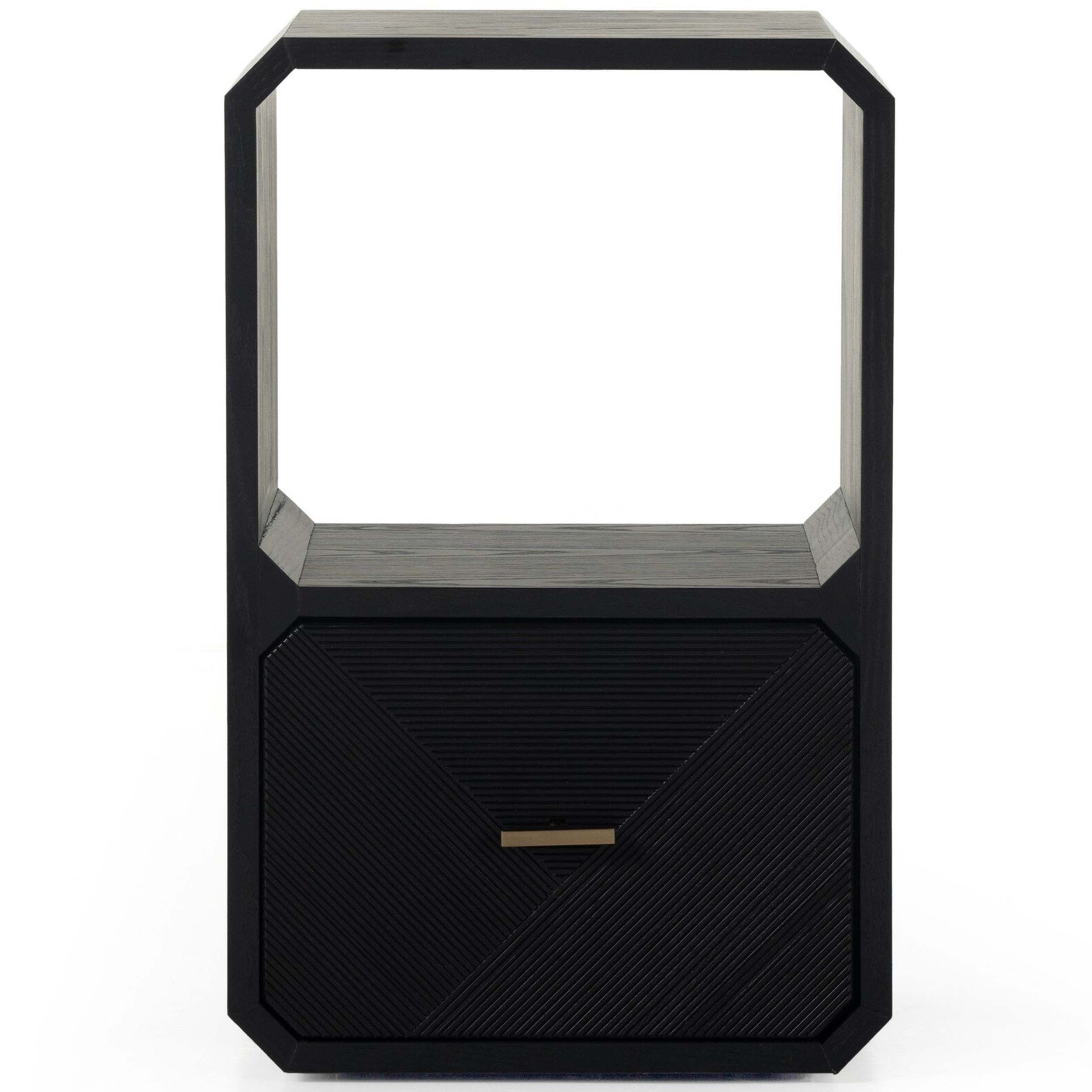 Caspian End Table, Black Ash Veneer