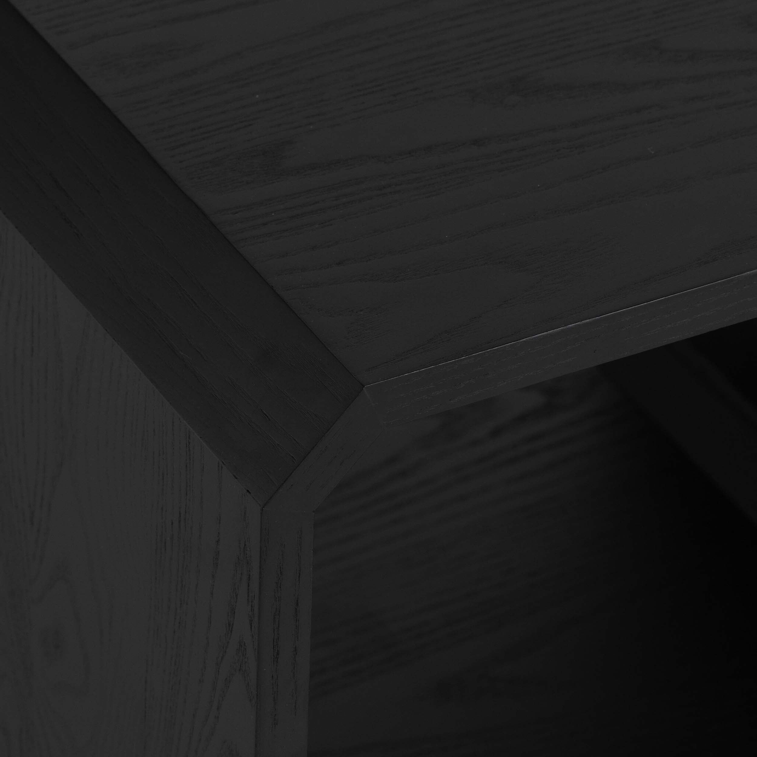 Caspian End Table, Black Ash Veneer