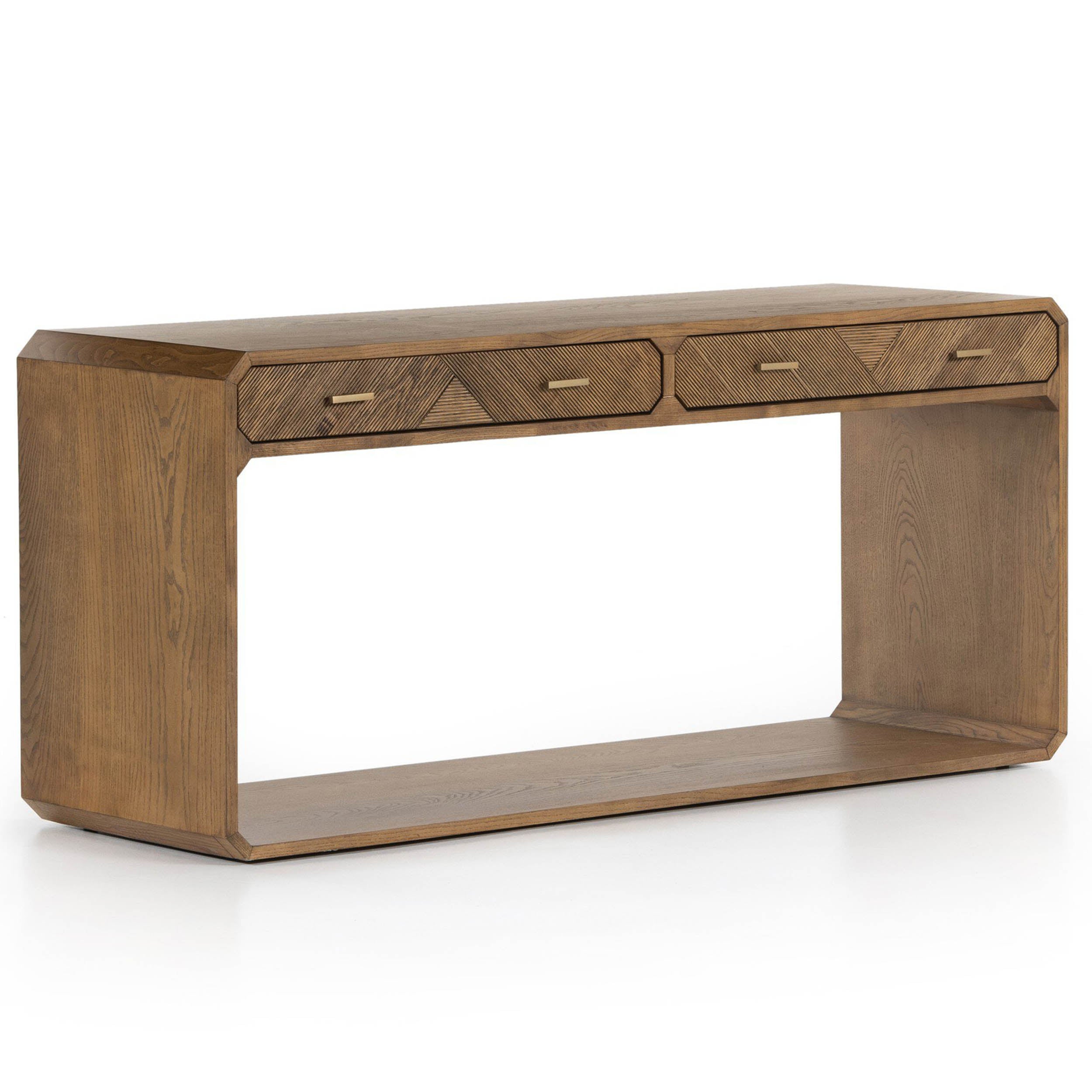 Caspian Console Table, Natural Ash Veneer