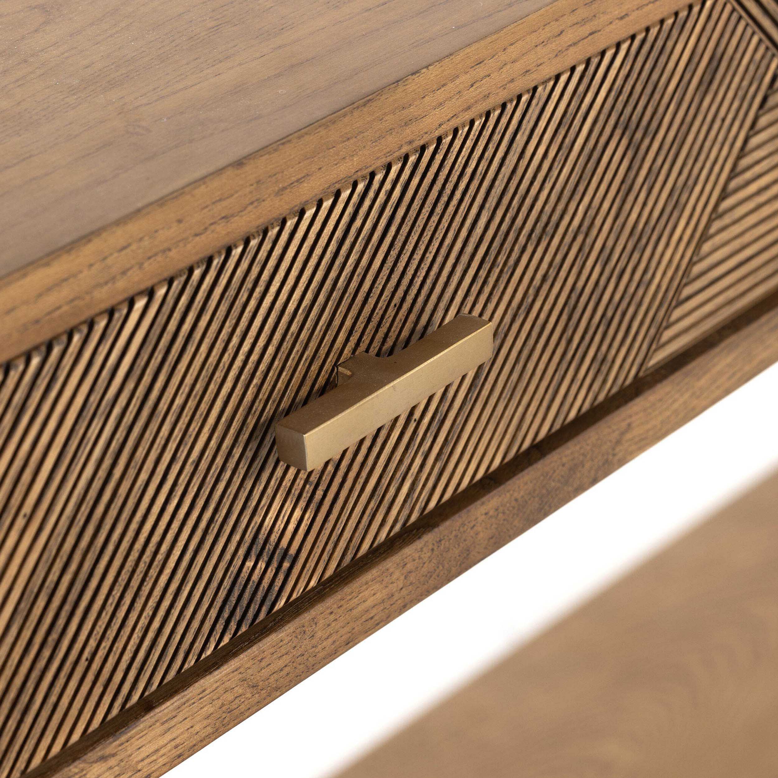 Caspian Console Table, Natural Ash Veneer