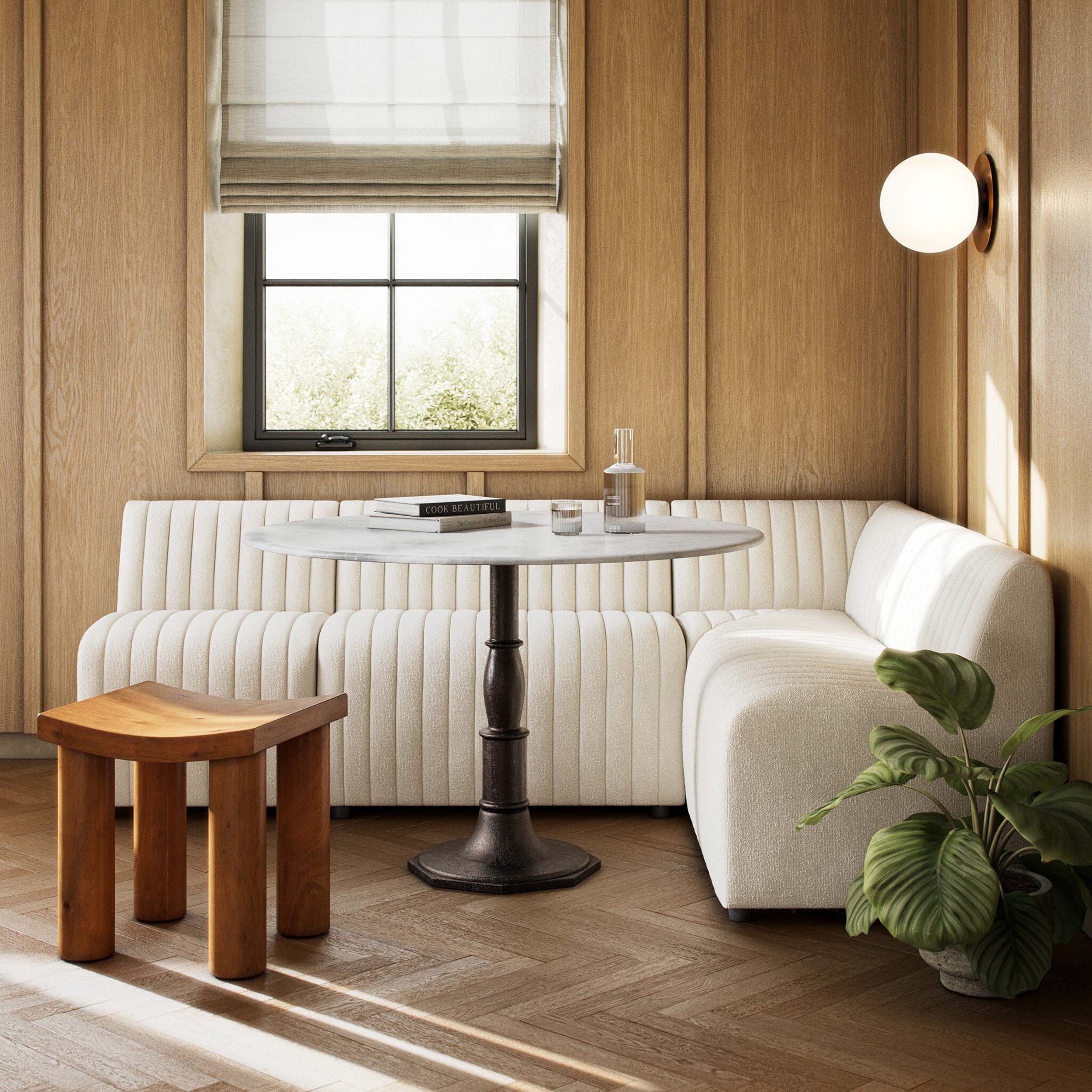 Augustine Dining Banquette L-Shape, Capri Oatmeal
