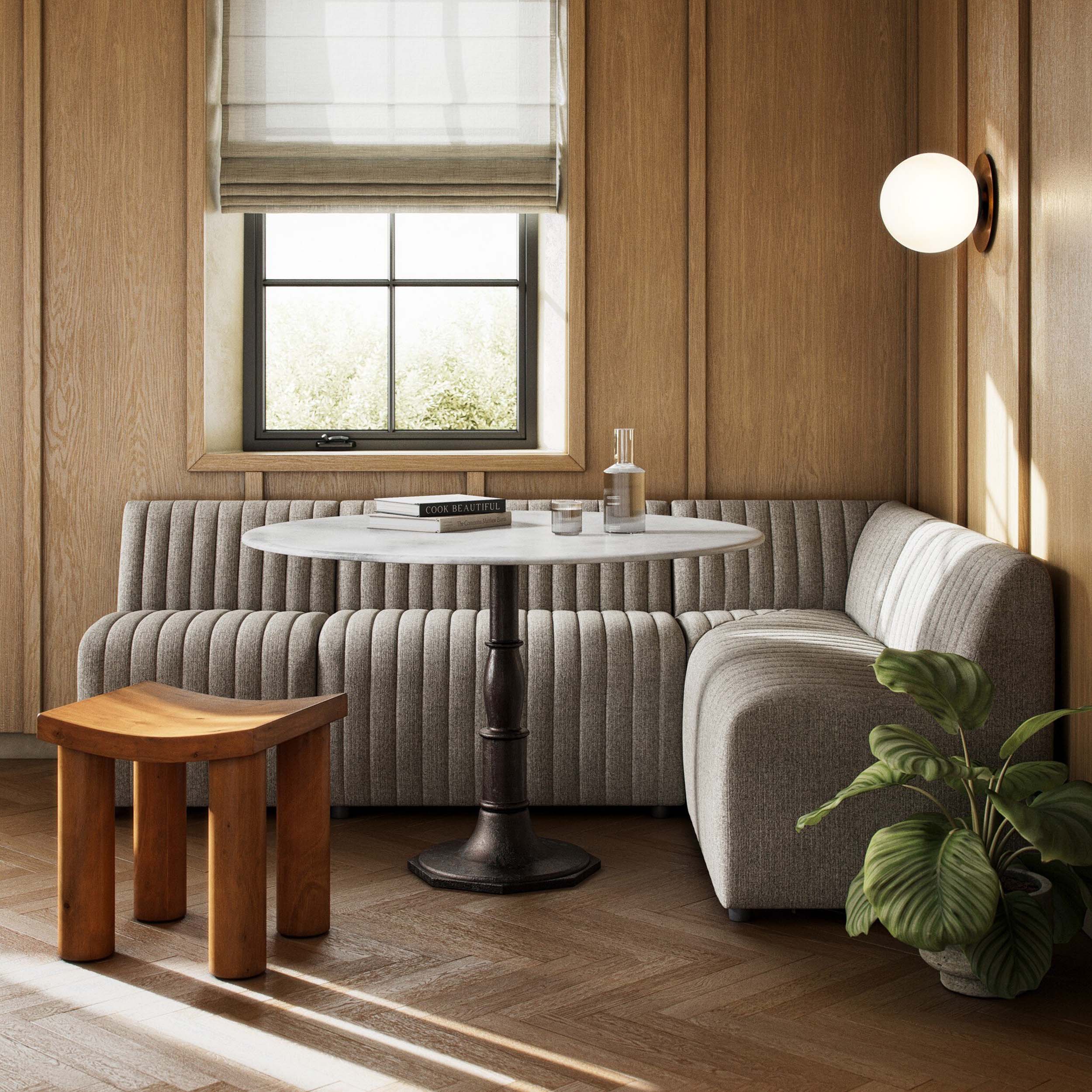 Augustine Dining Banquette L-Shape, Orly Natural