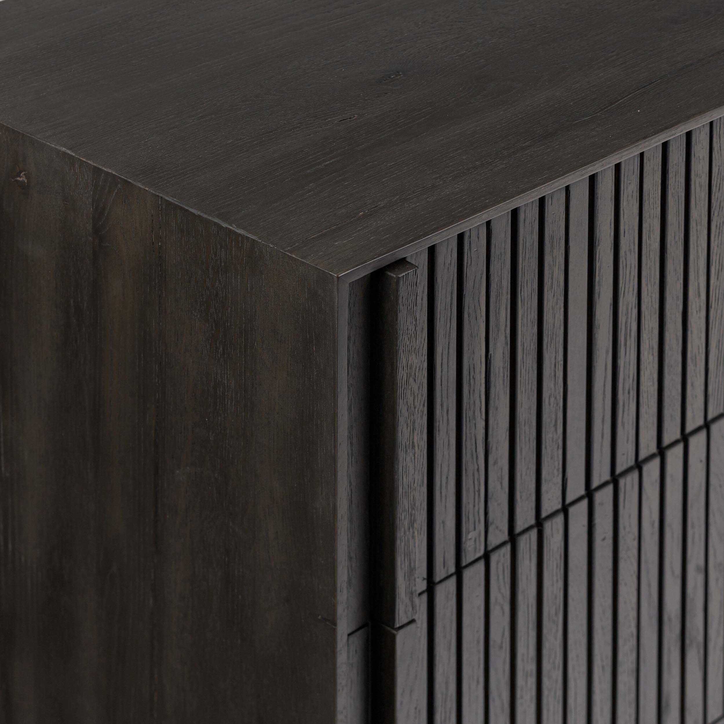 Leo 6 Drawer Dresser, Smoked Black