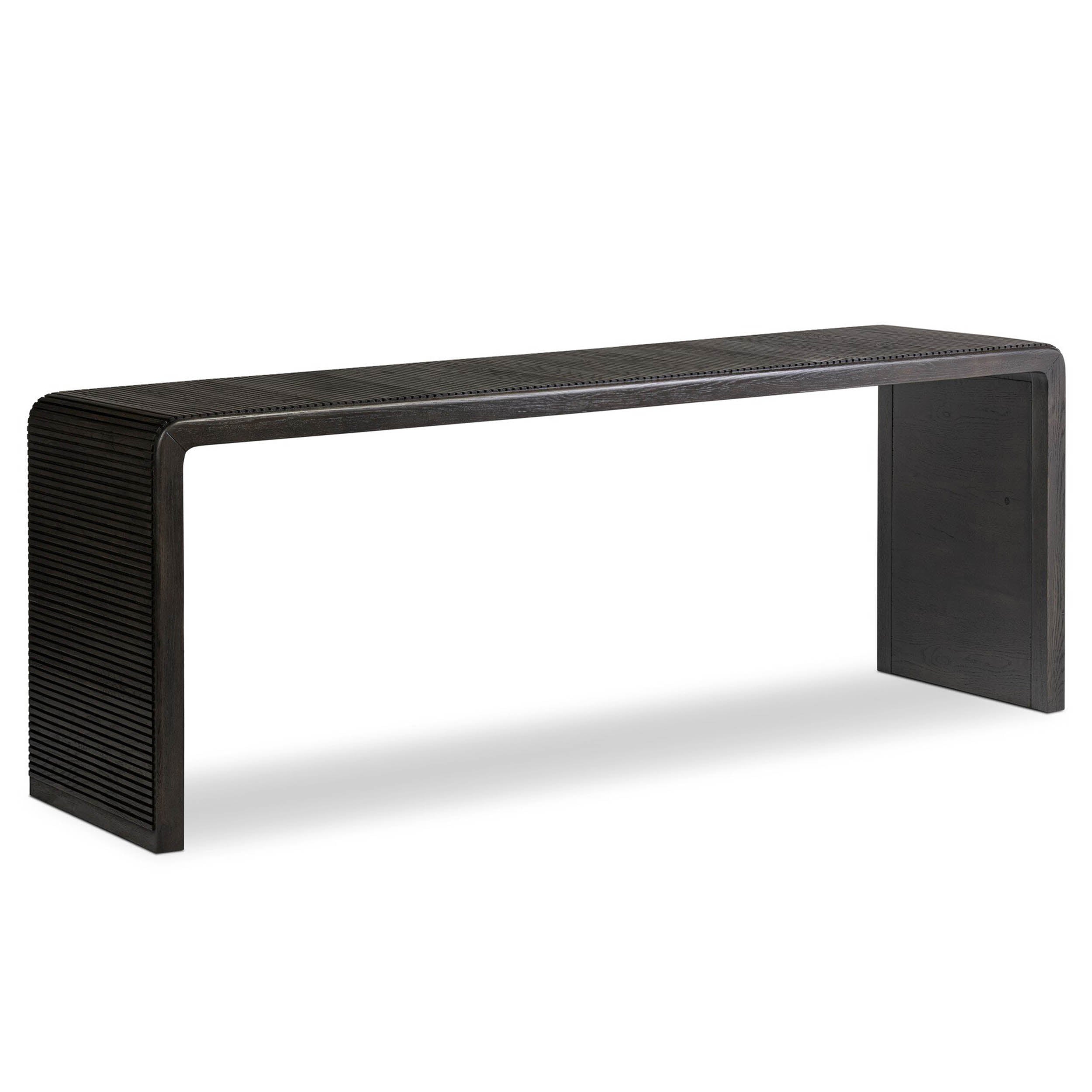 Leo Console Table, Smoked Black