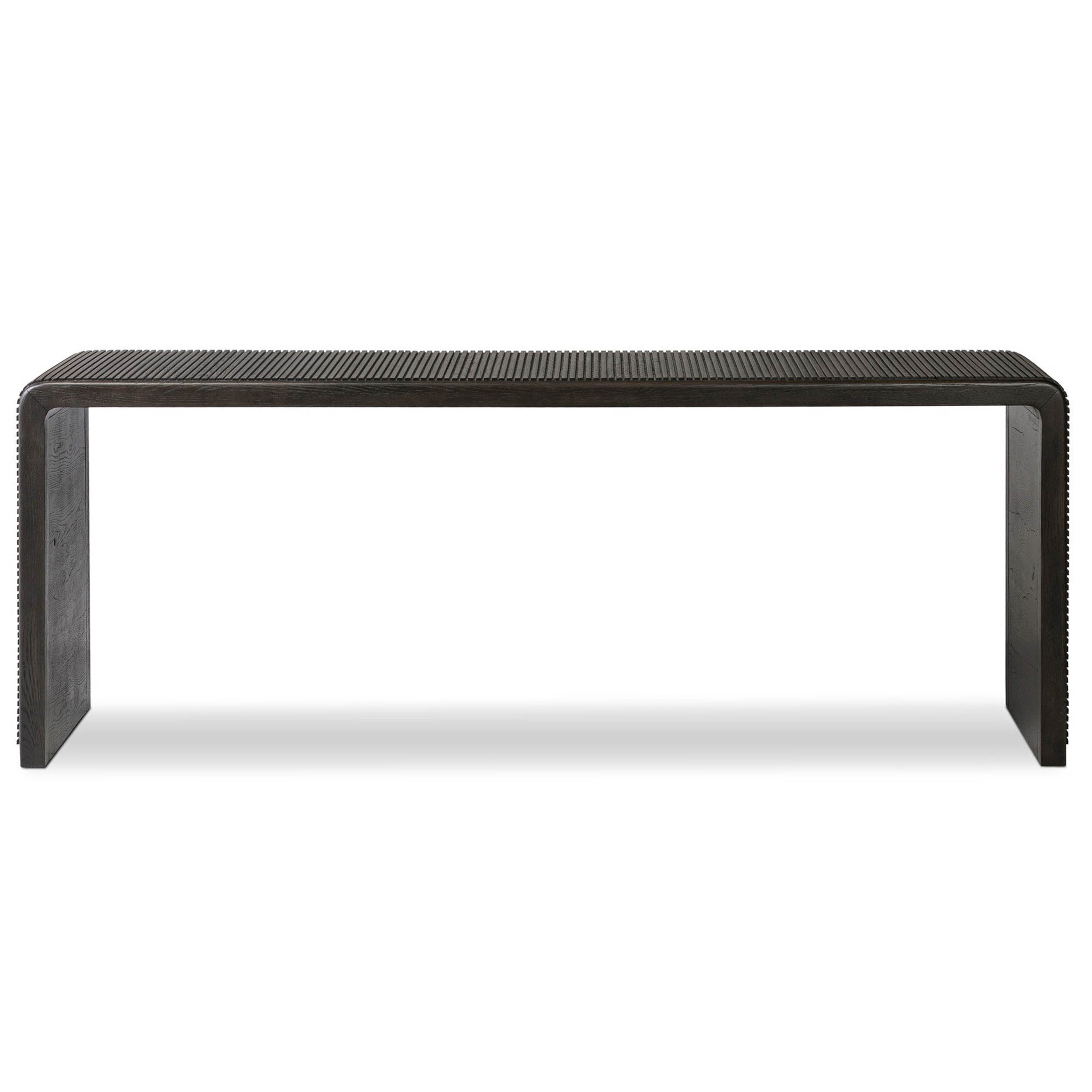 Leo Console Table, Smoked Black