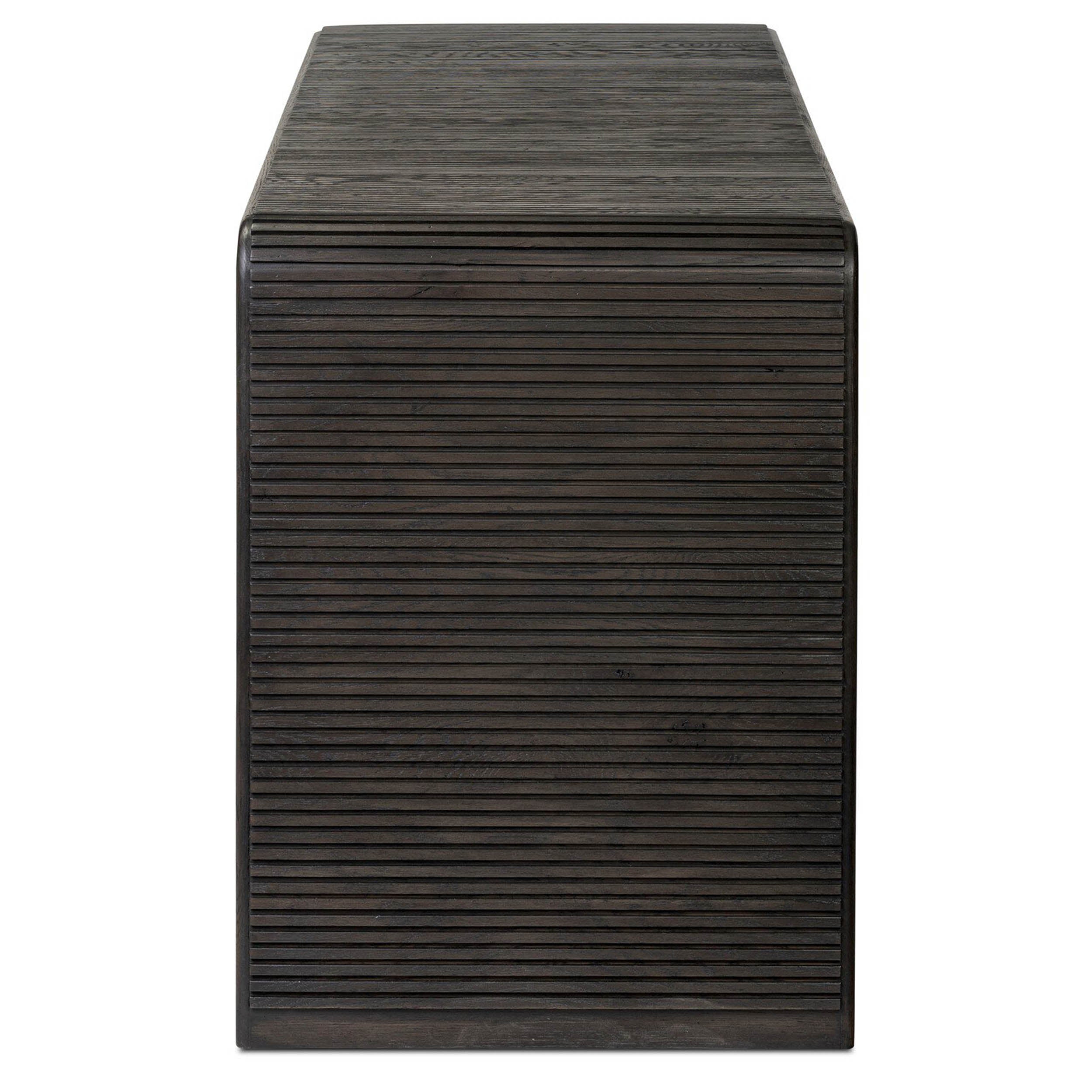 Leo Console Table, Smoked Black