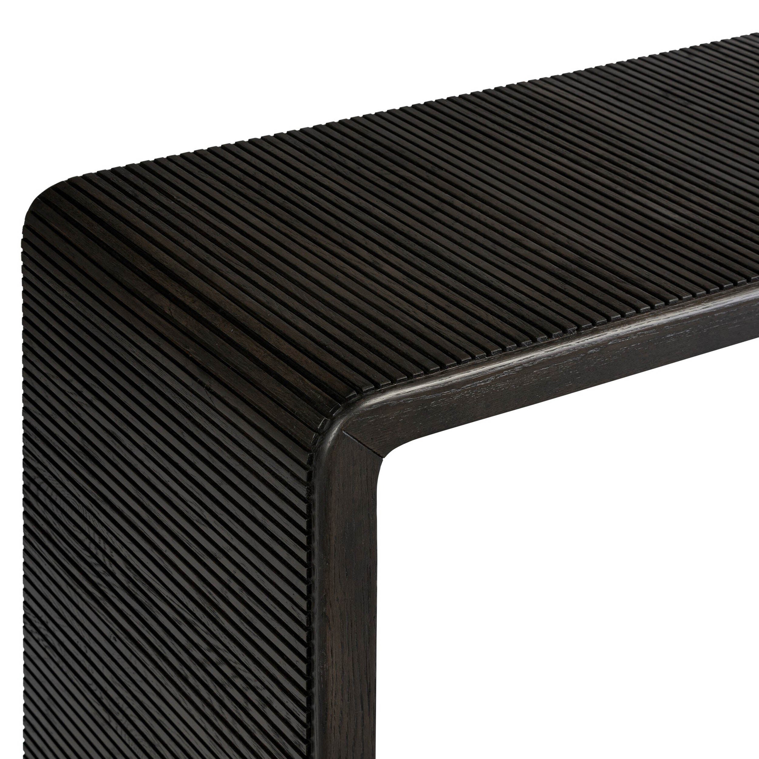 Leo Console Table, Smoked Black