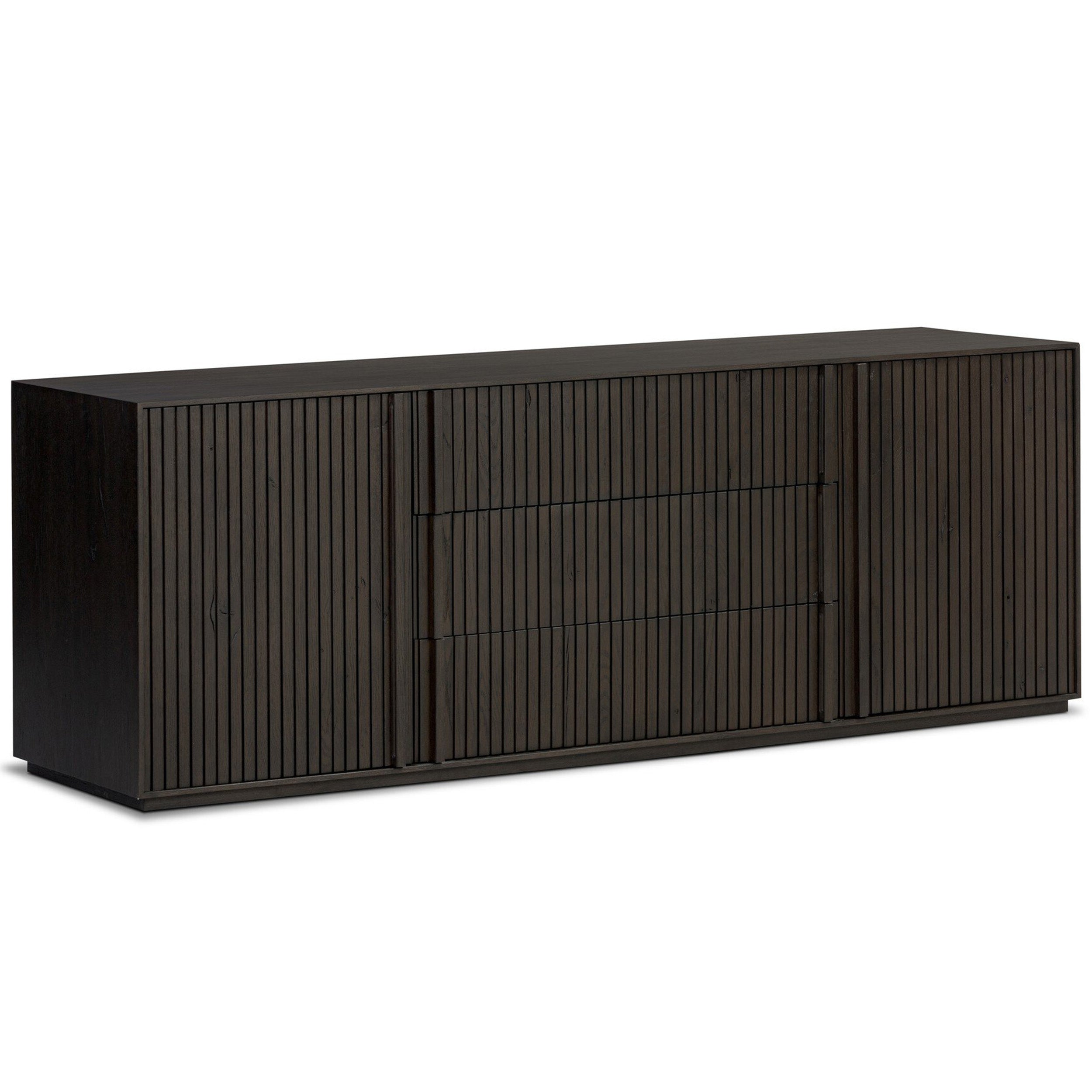 Leo Media Console, Smoked Black
