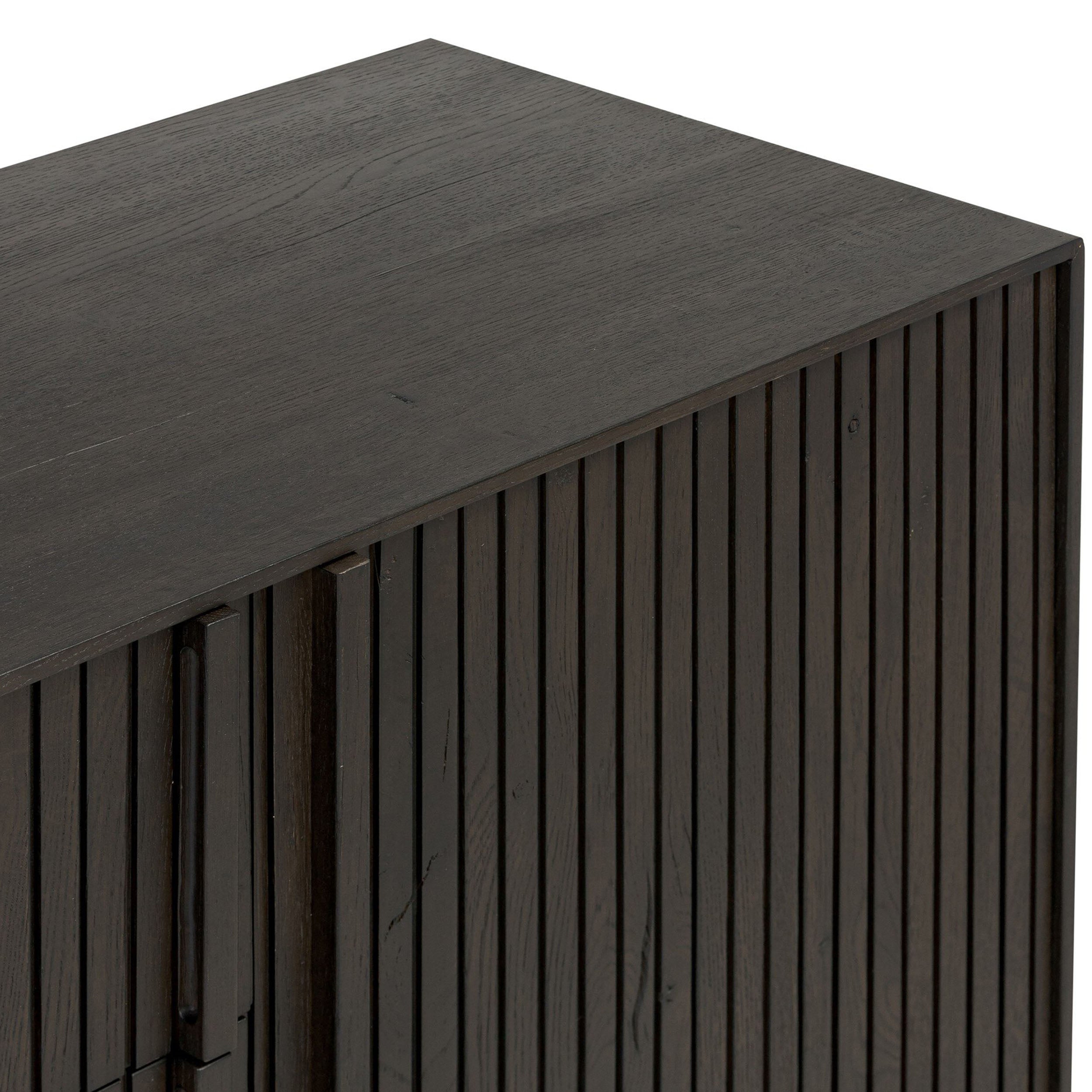 Leo Media Console, Smoked Black