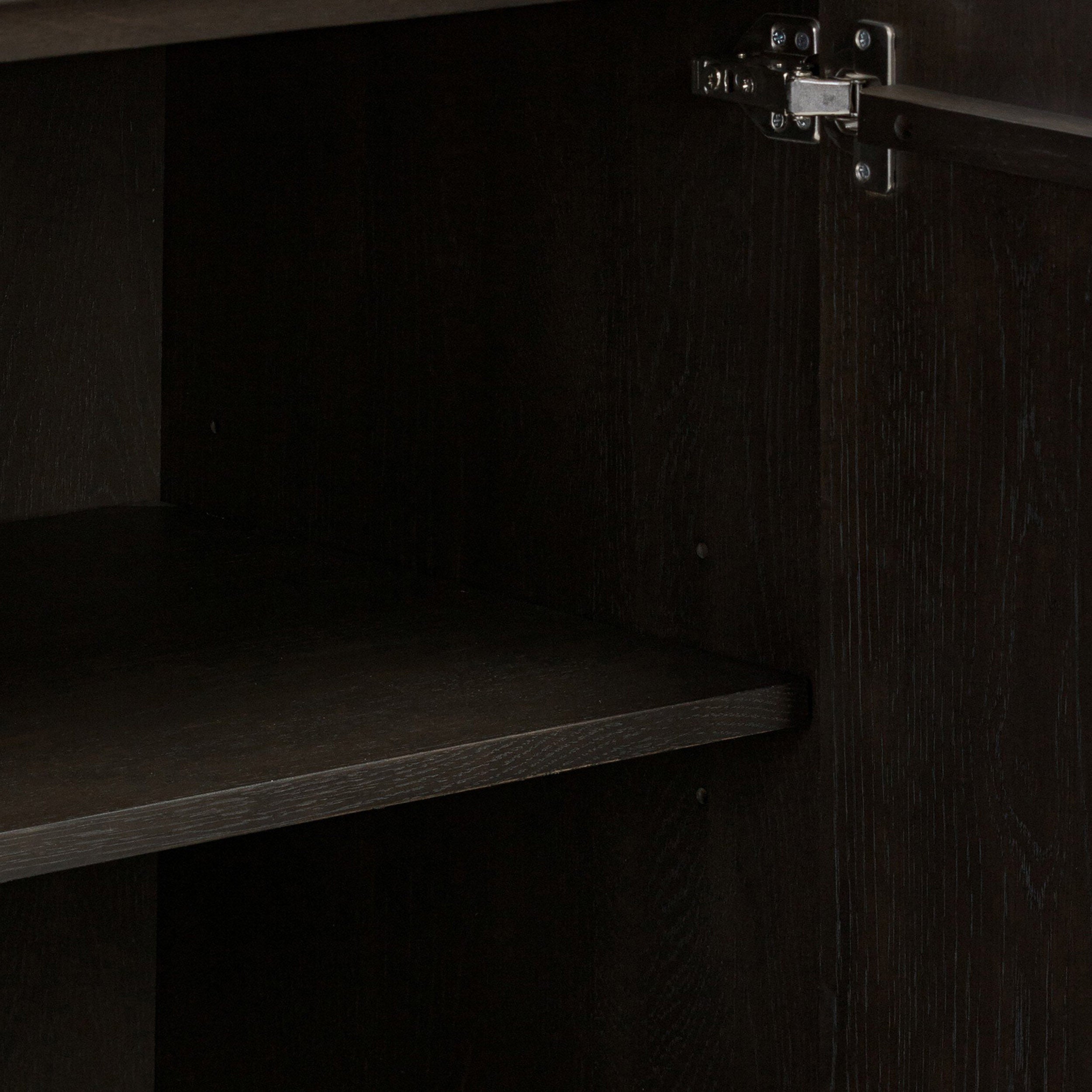 Leo Media Console, Smoked Black