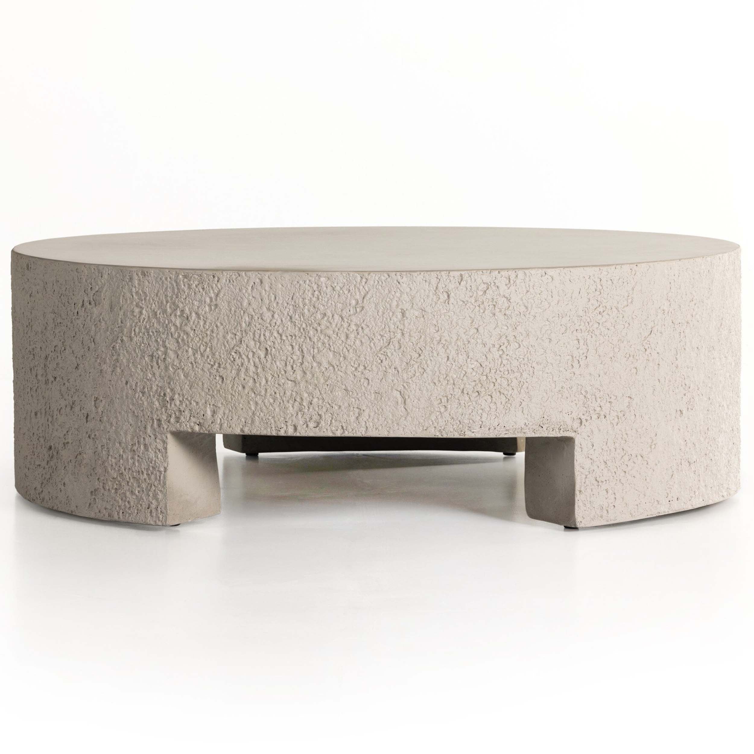 Kember Outdoor Coffee Table, Matte Stone