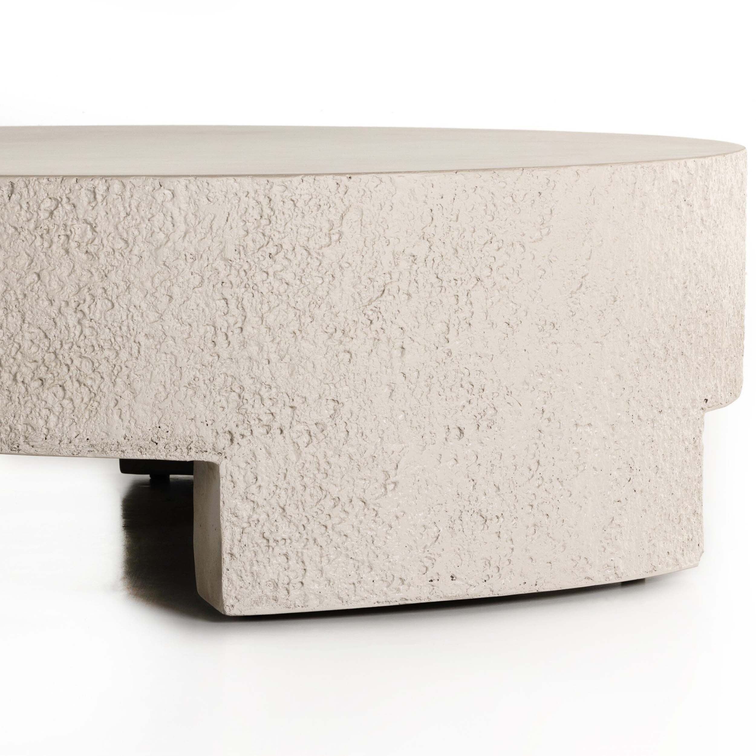 Kember Outdoor Coffee Table, Matte Stone