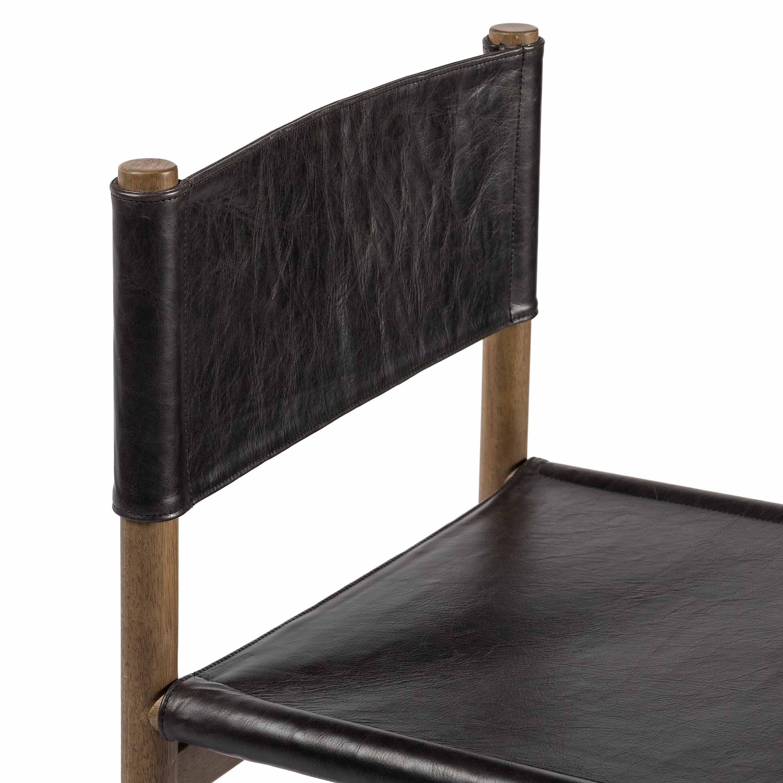 Kena Dining Chair, Sonoma Black, Solid Parawood