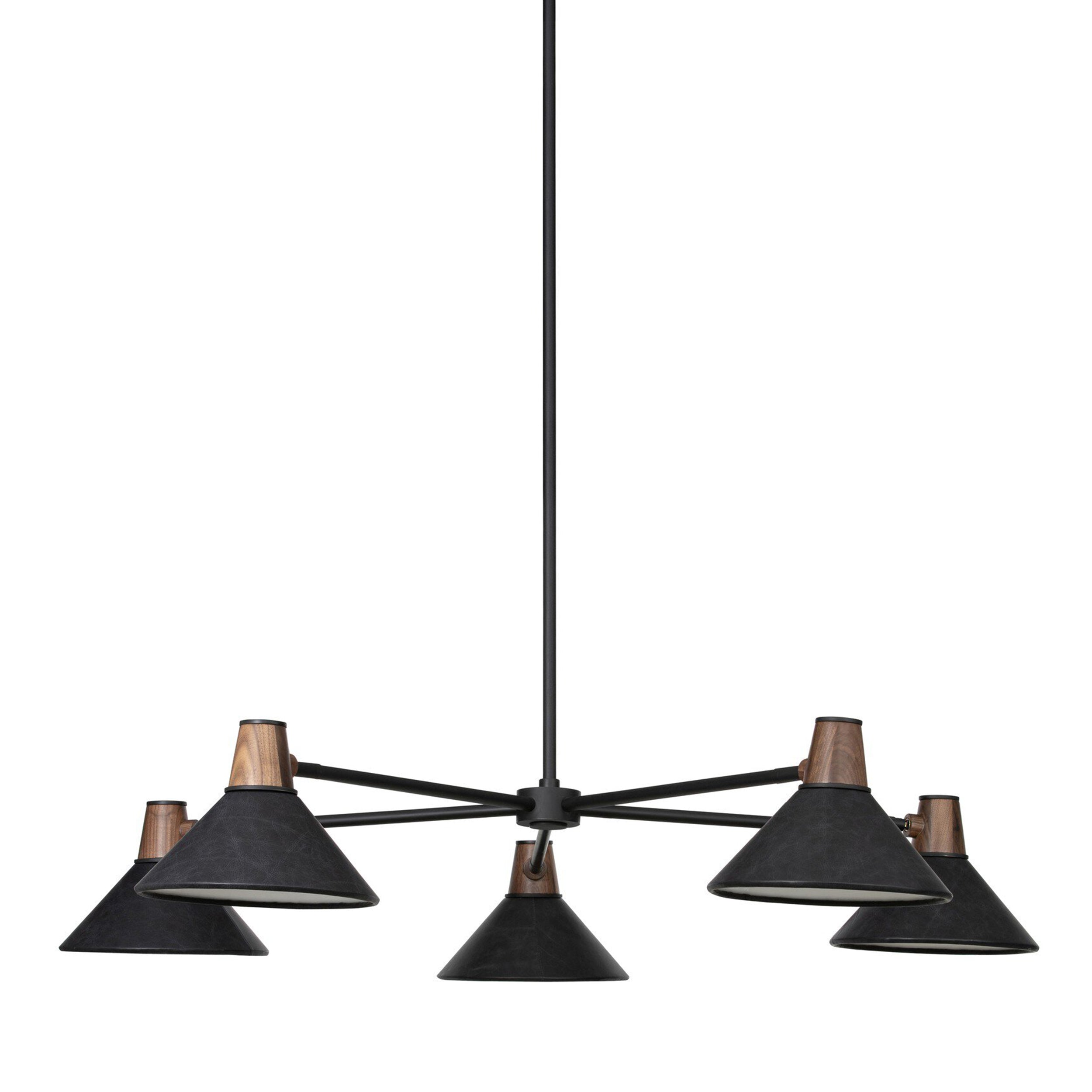 Cullen Chandelier, Powder Coated Black