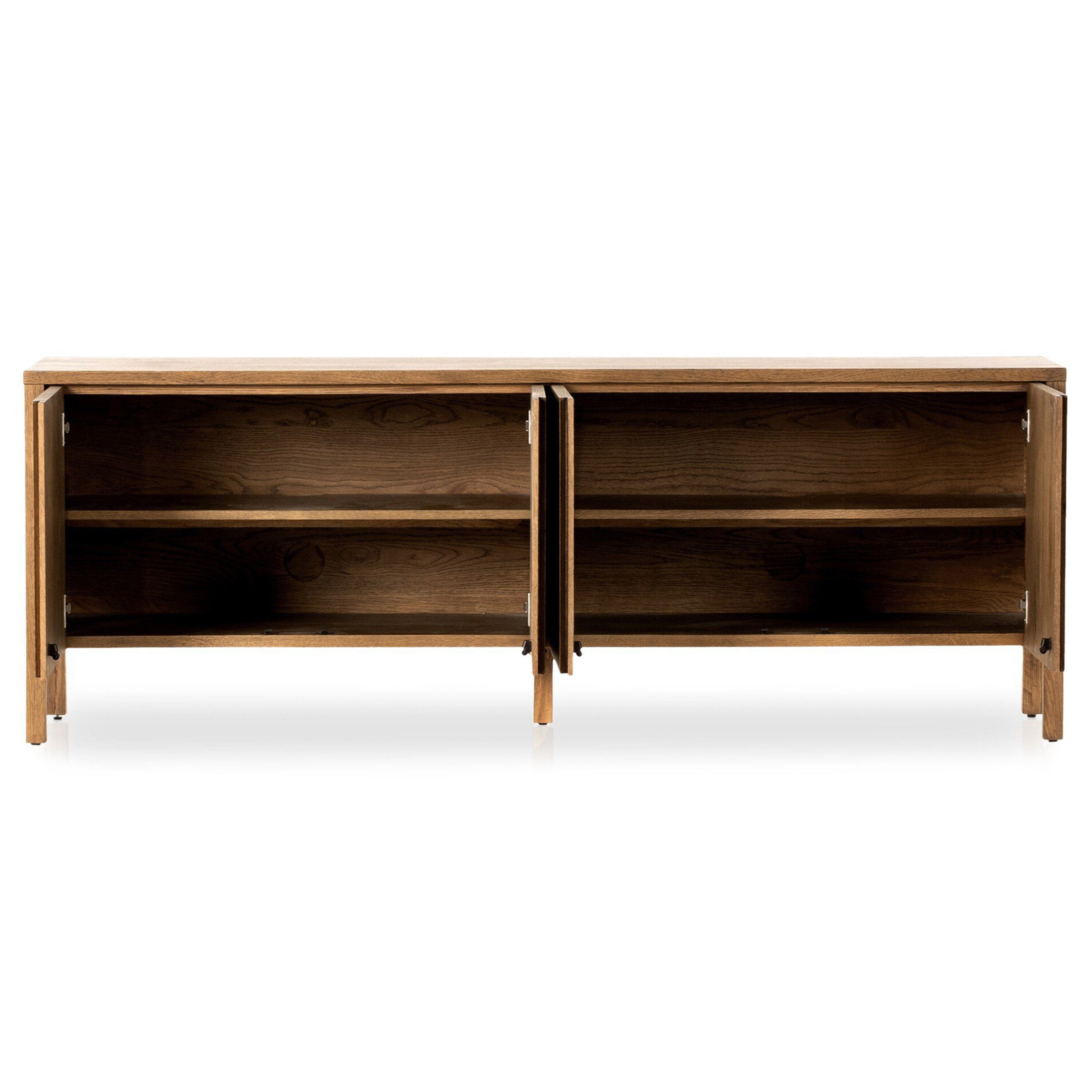 Riggs Media Console, Amber Oak
