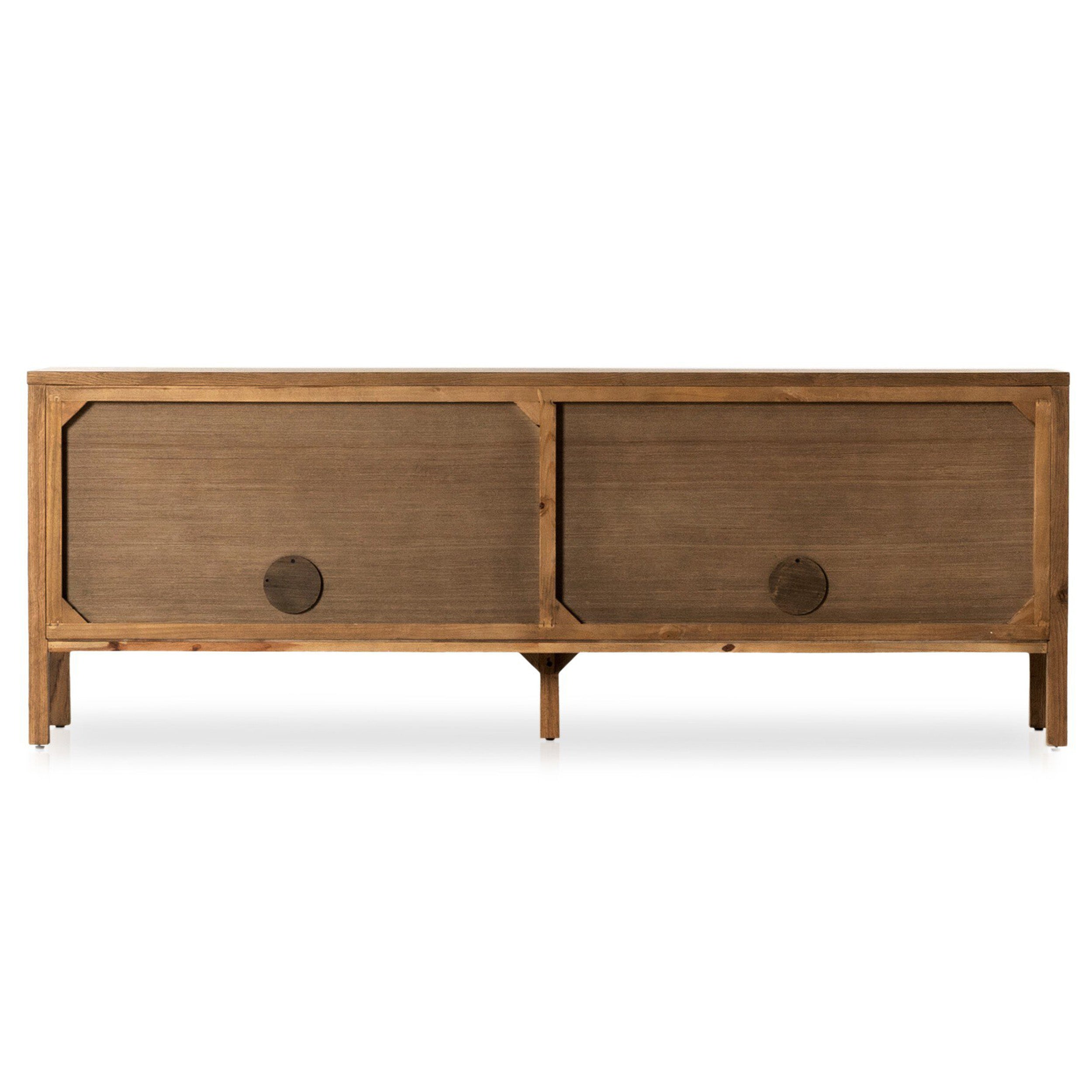 Riggs Media Console, Amber Oak