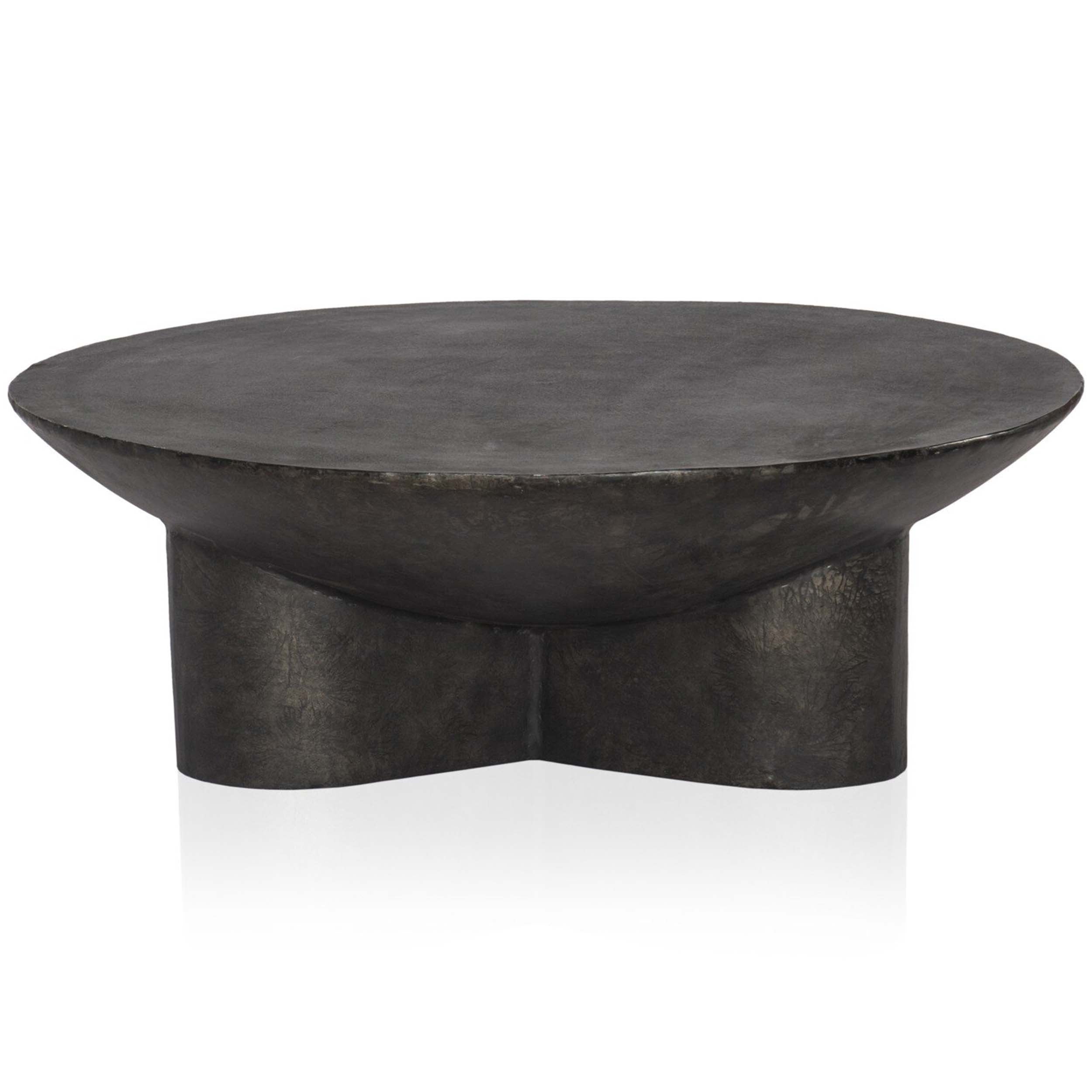 Sante Coffee Table, Raw Black