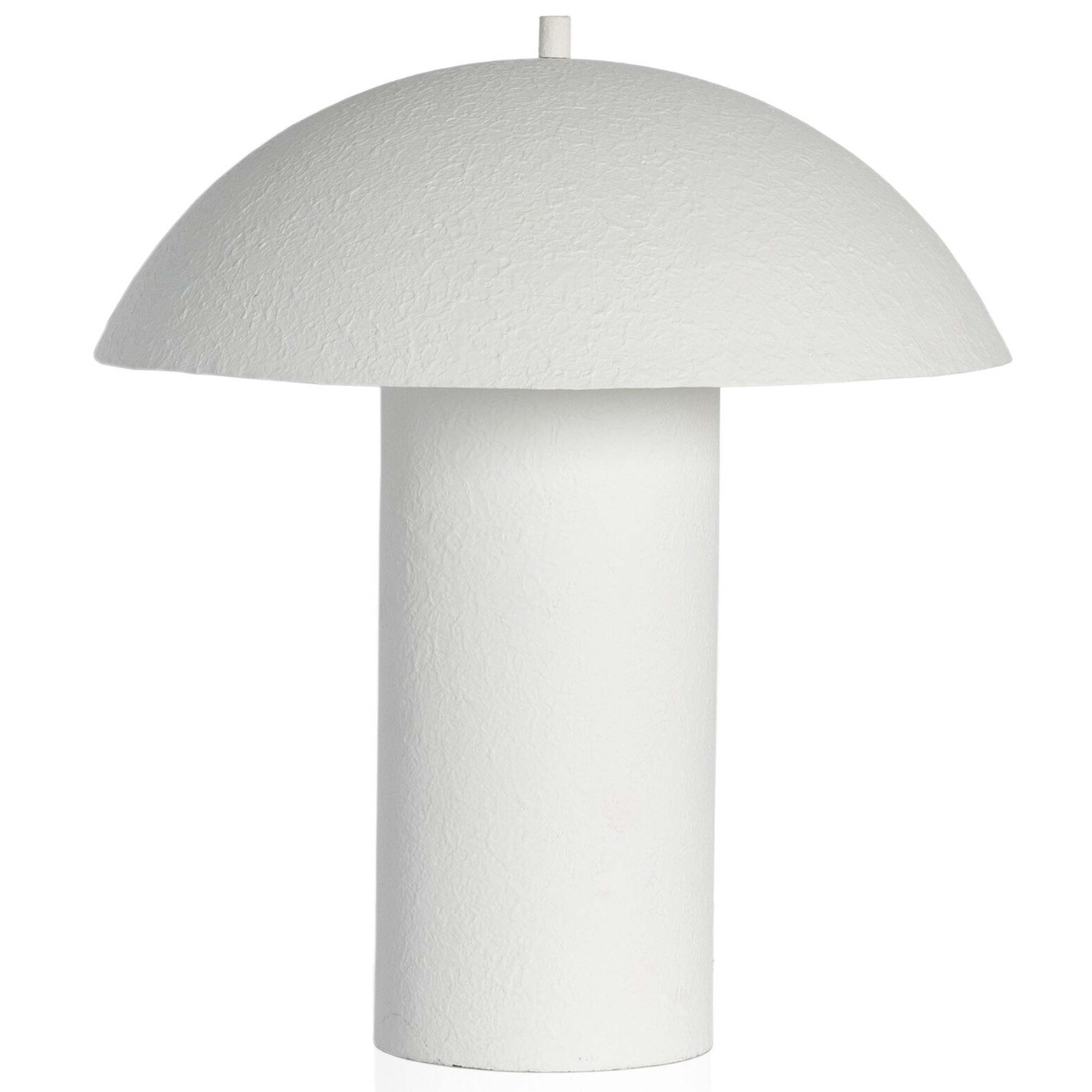 Santorini Table Lamp, Matte White Plaster