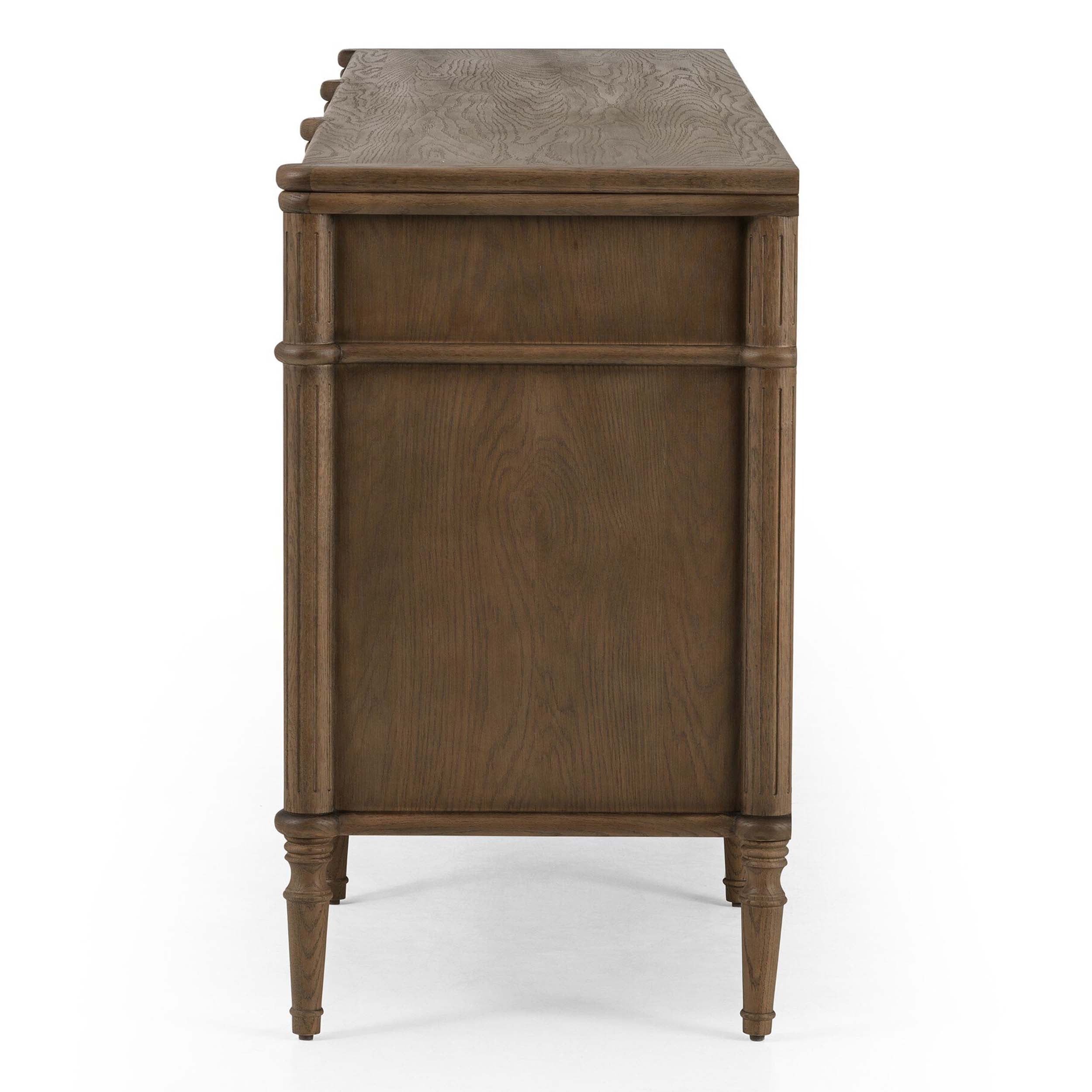 Toulouse 9 Drawer Dresser, Toasted Oak Veneer