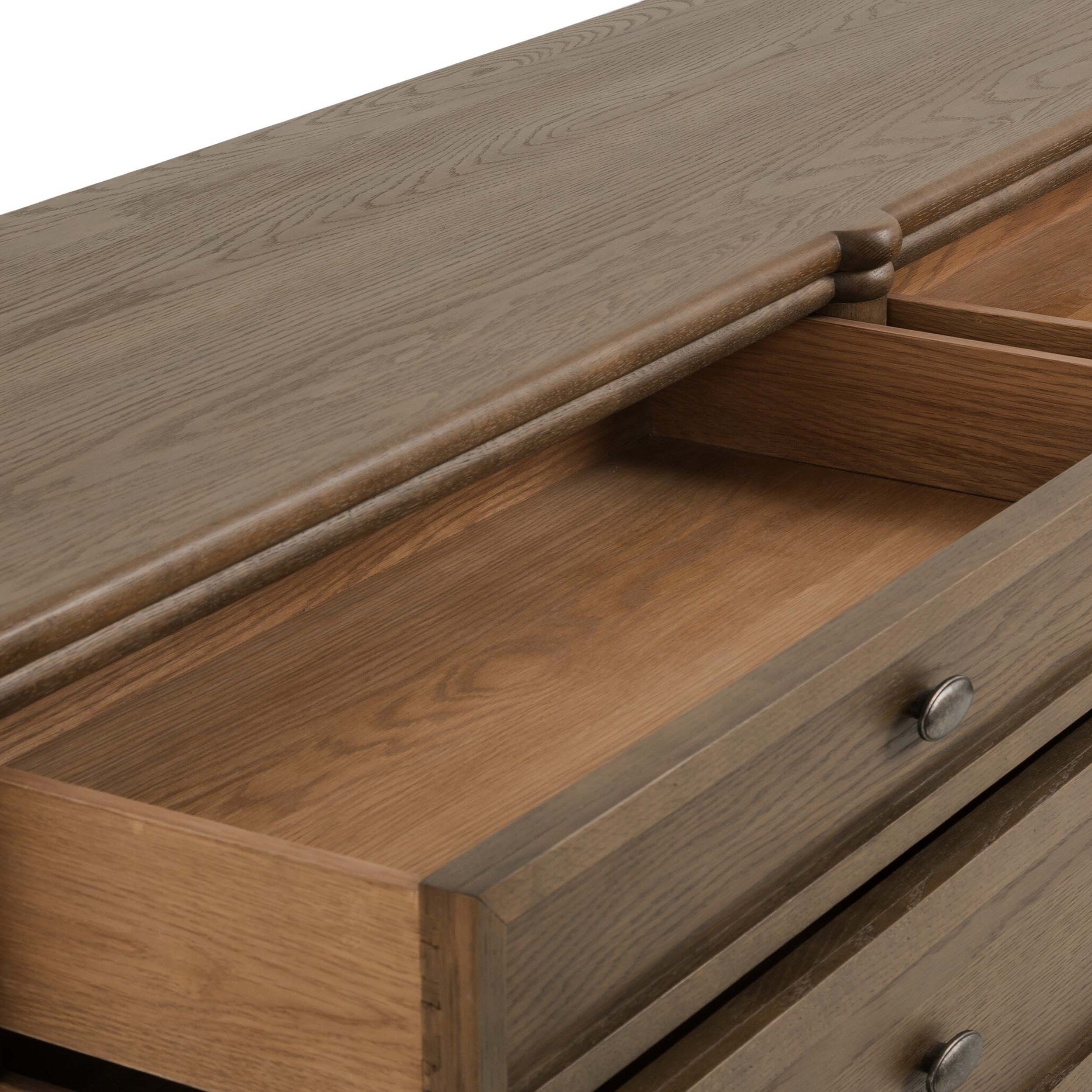 Toulouse 6 Drawer Dresser, Toasted Oak Veneer