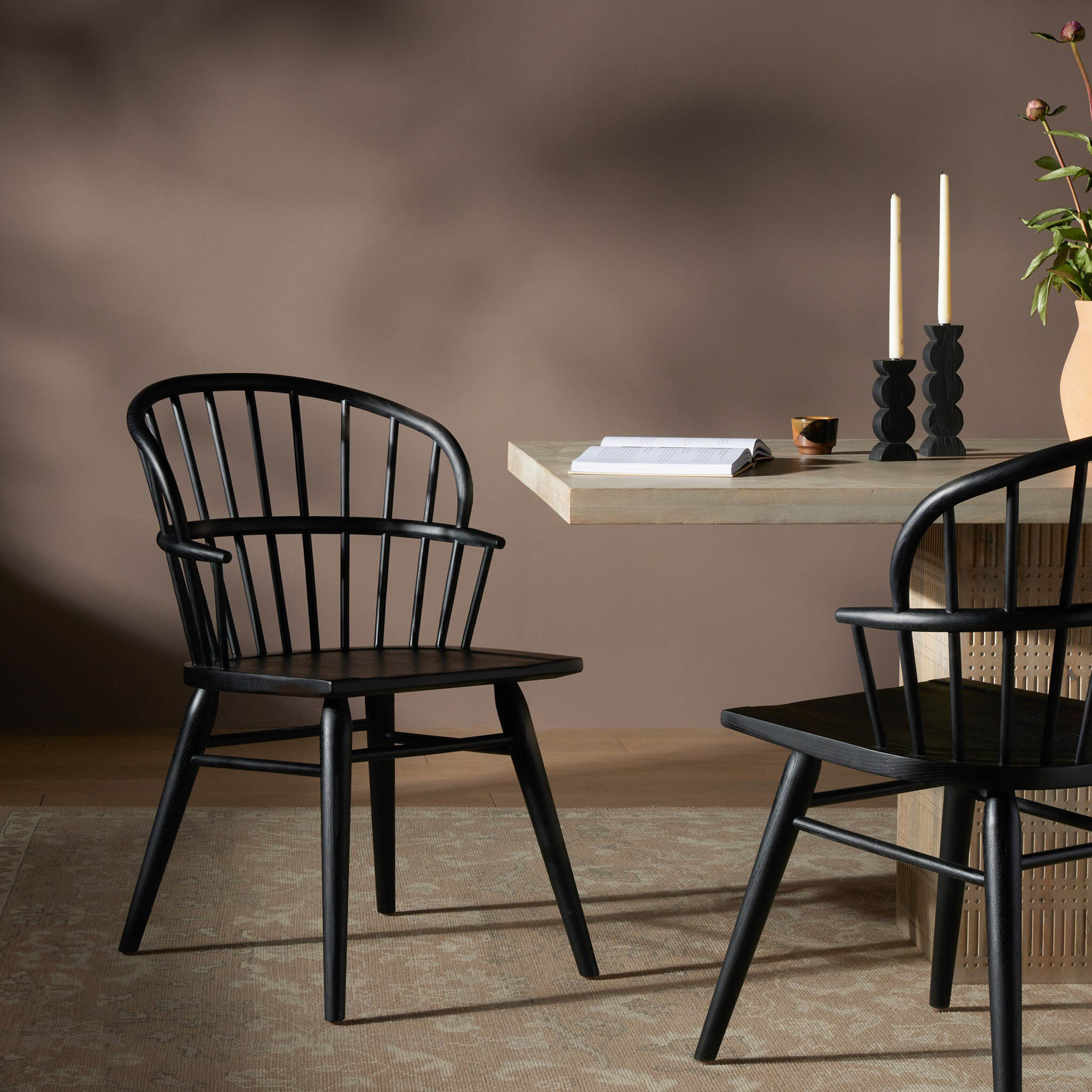 Connor Dining Chair, Black Ash