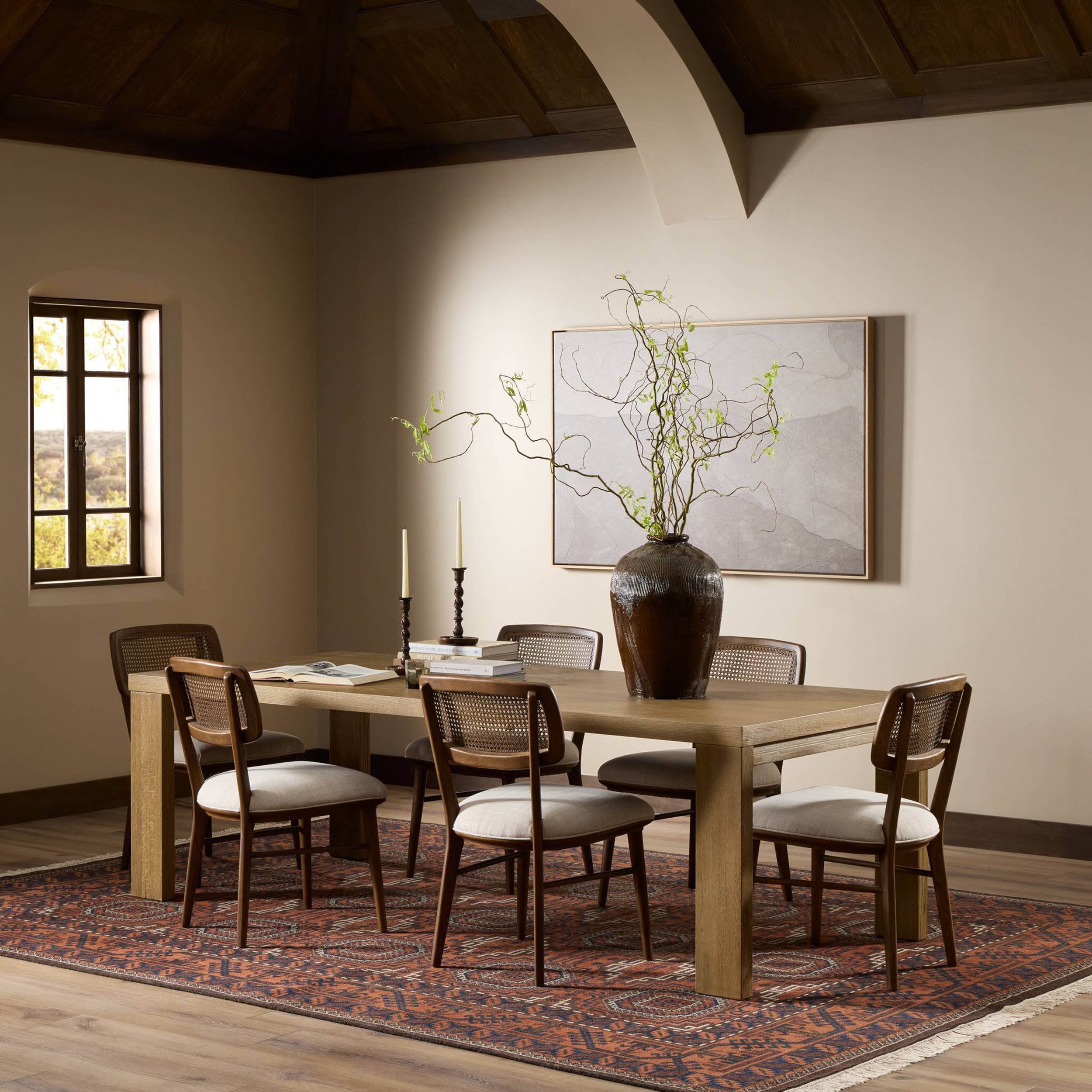 Millie Dining Table, Drifted Oak Solid