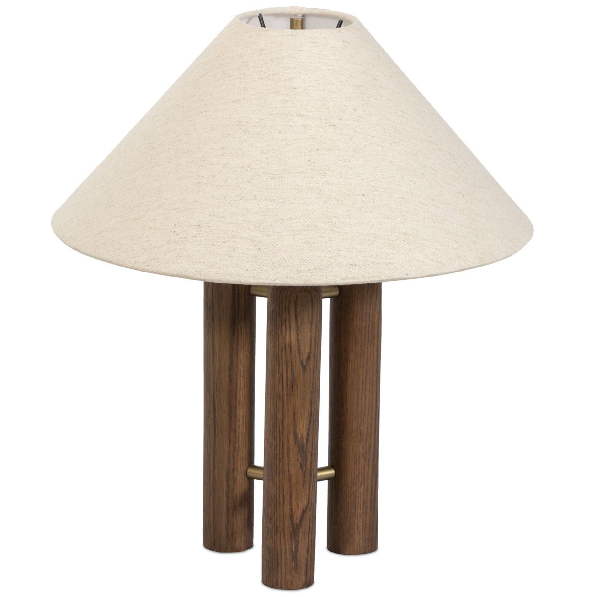 Medici Table Lamp, Tan Linen