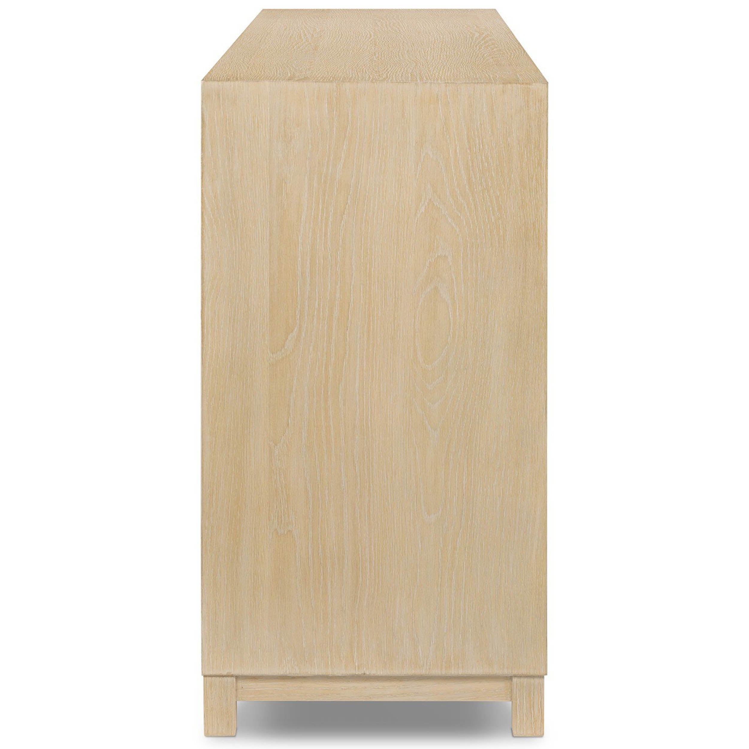 Millie 6 Drawer Dresser, Bleached Oak Veneer
