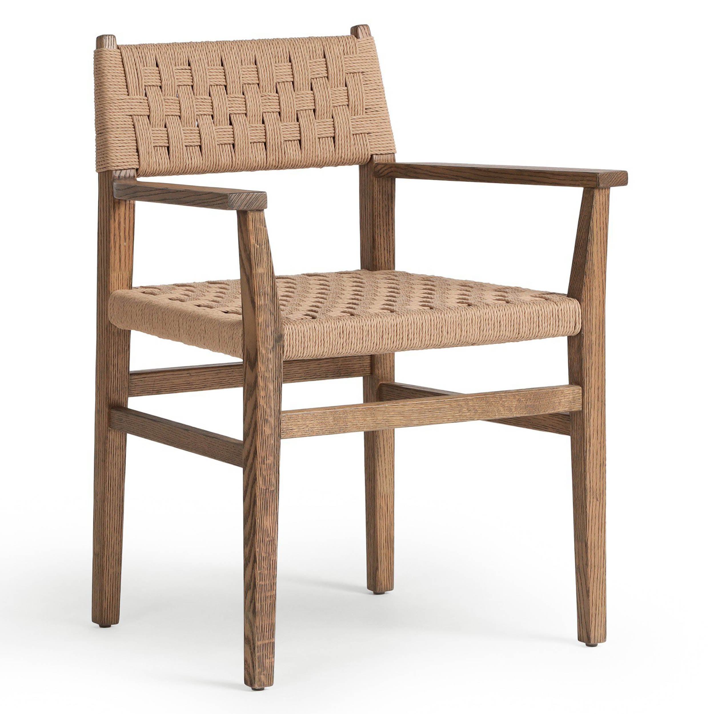 Hamlin Dining Armchair, Double Twisted Paper Cord
