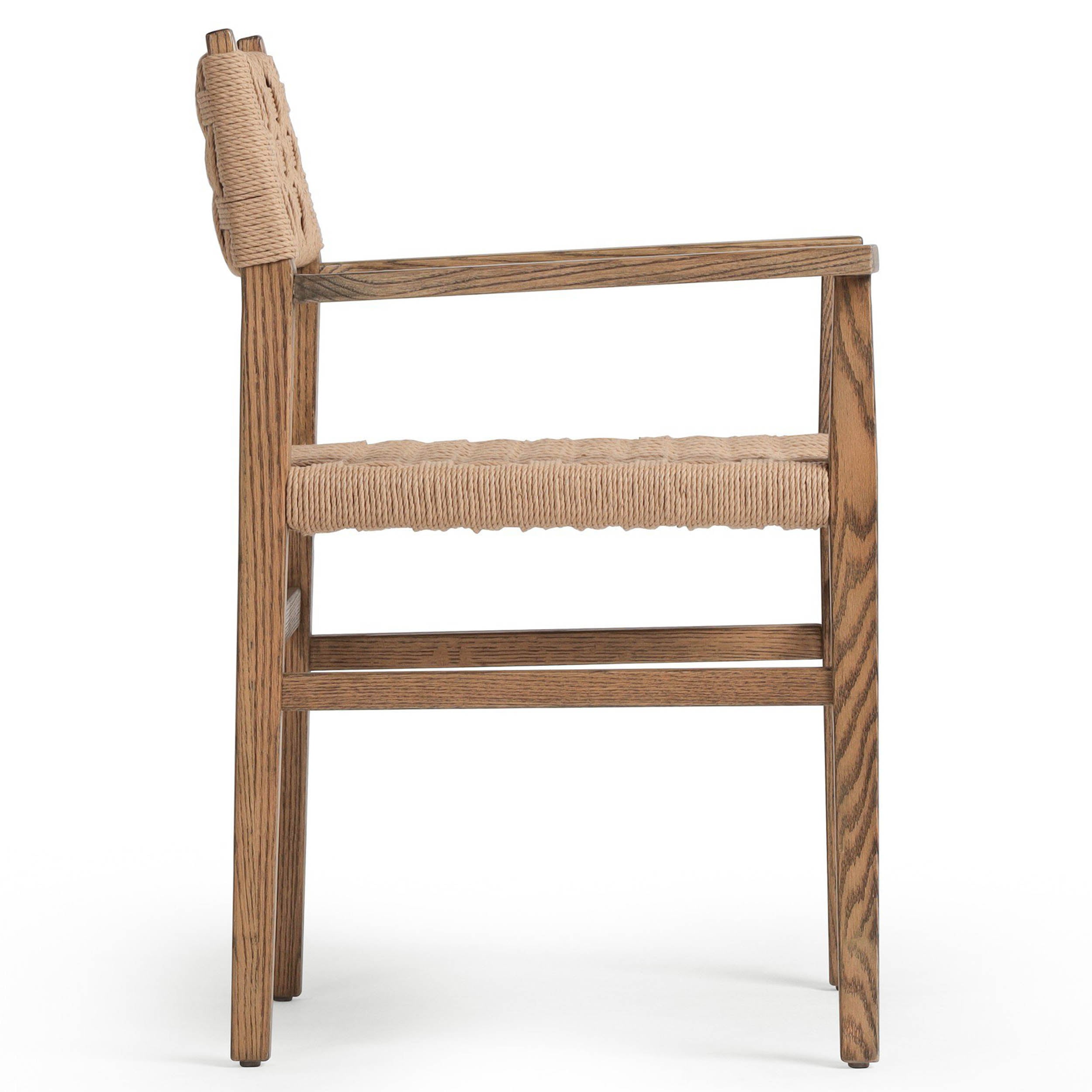 Hamlin Dining Armchair, Double Twisted Paper Cord