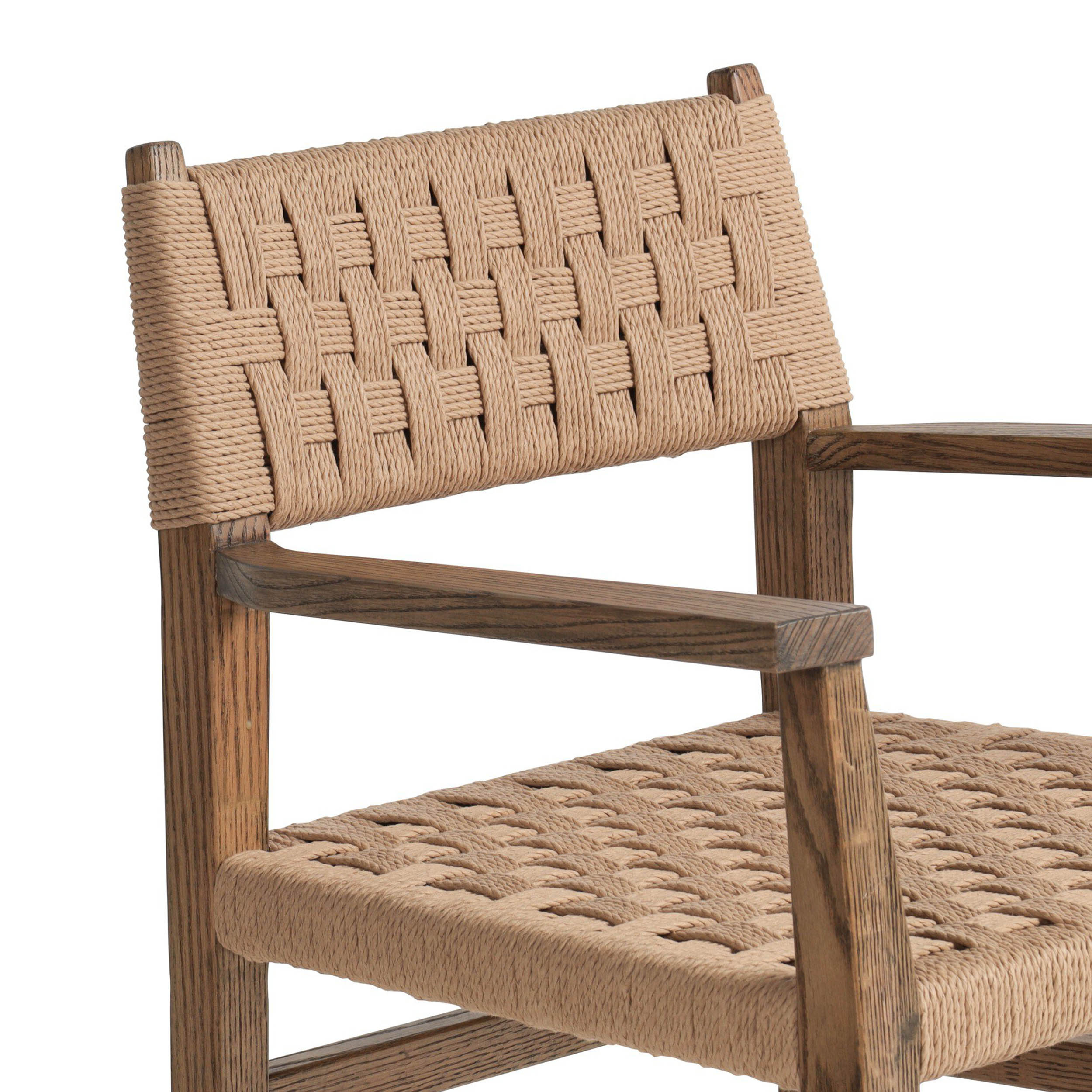 Hamlin Dining Armchair, Double Twisted Paper Cord
