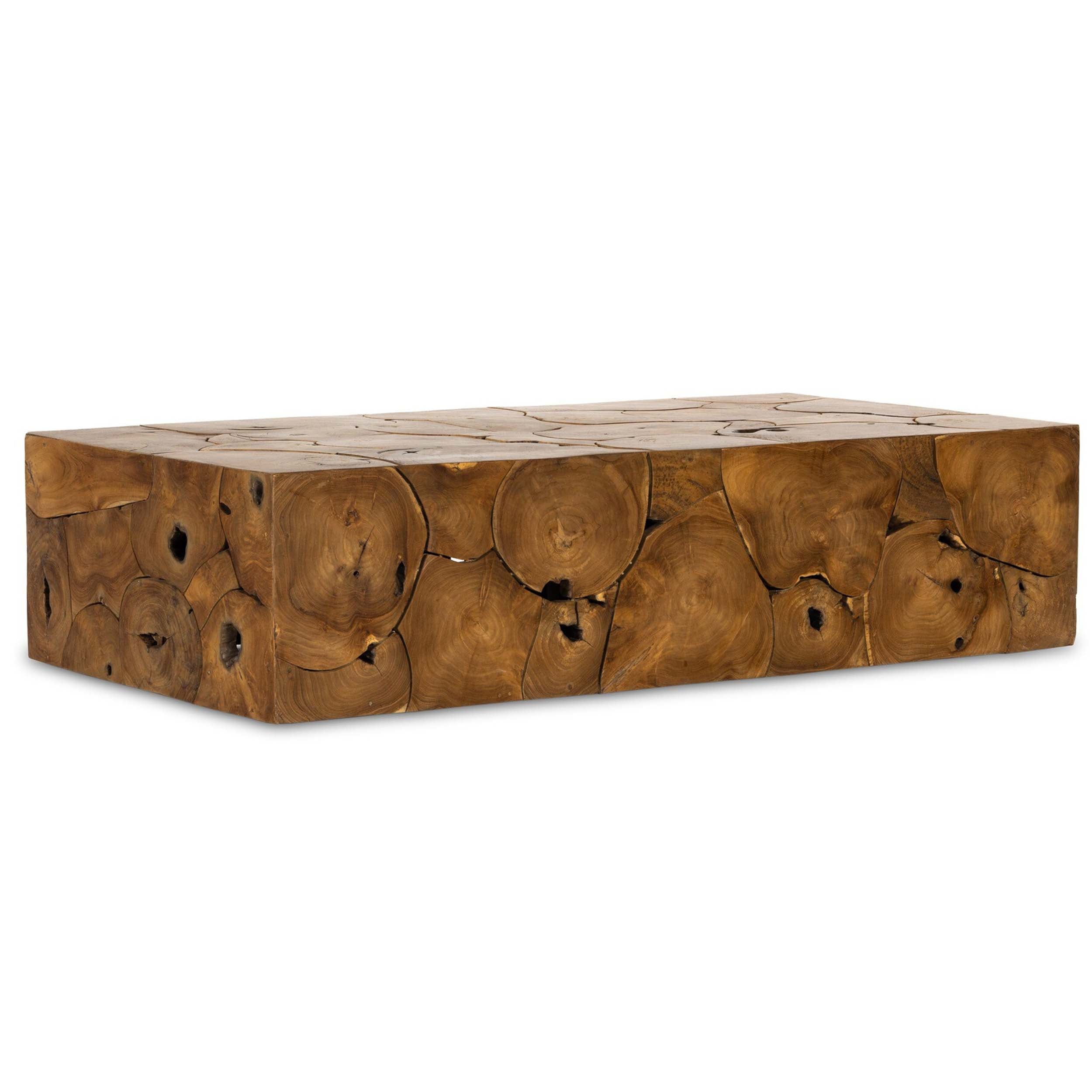 Tomlin Outdoor Coffee Table, Teak Root