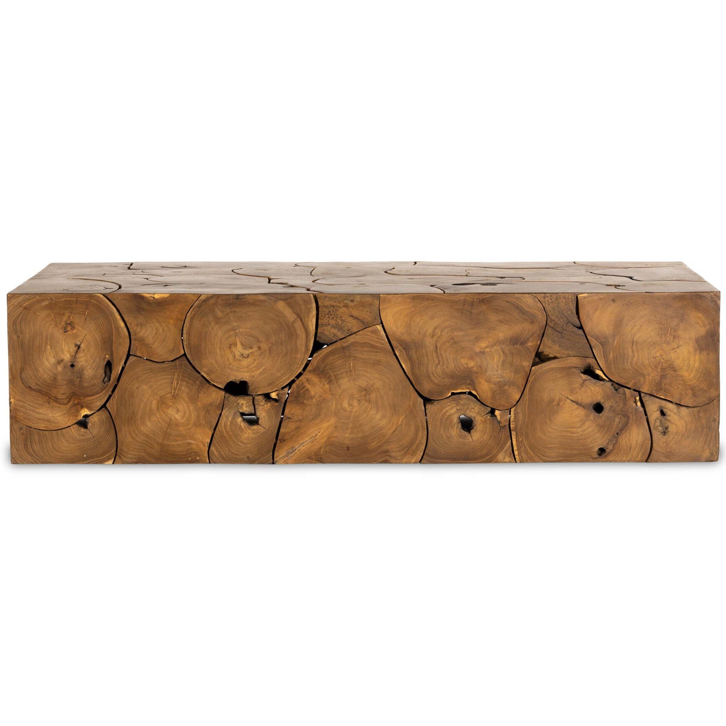 Tomlin Outdoor Coffee Table, Teak Root