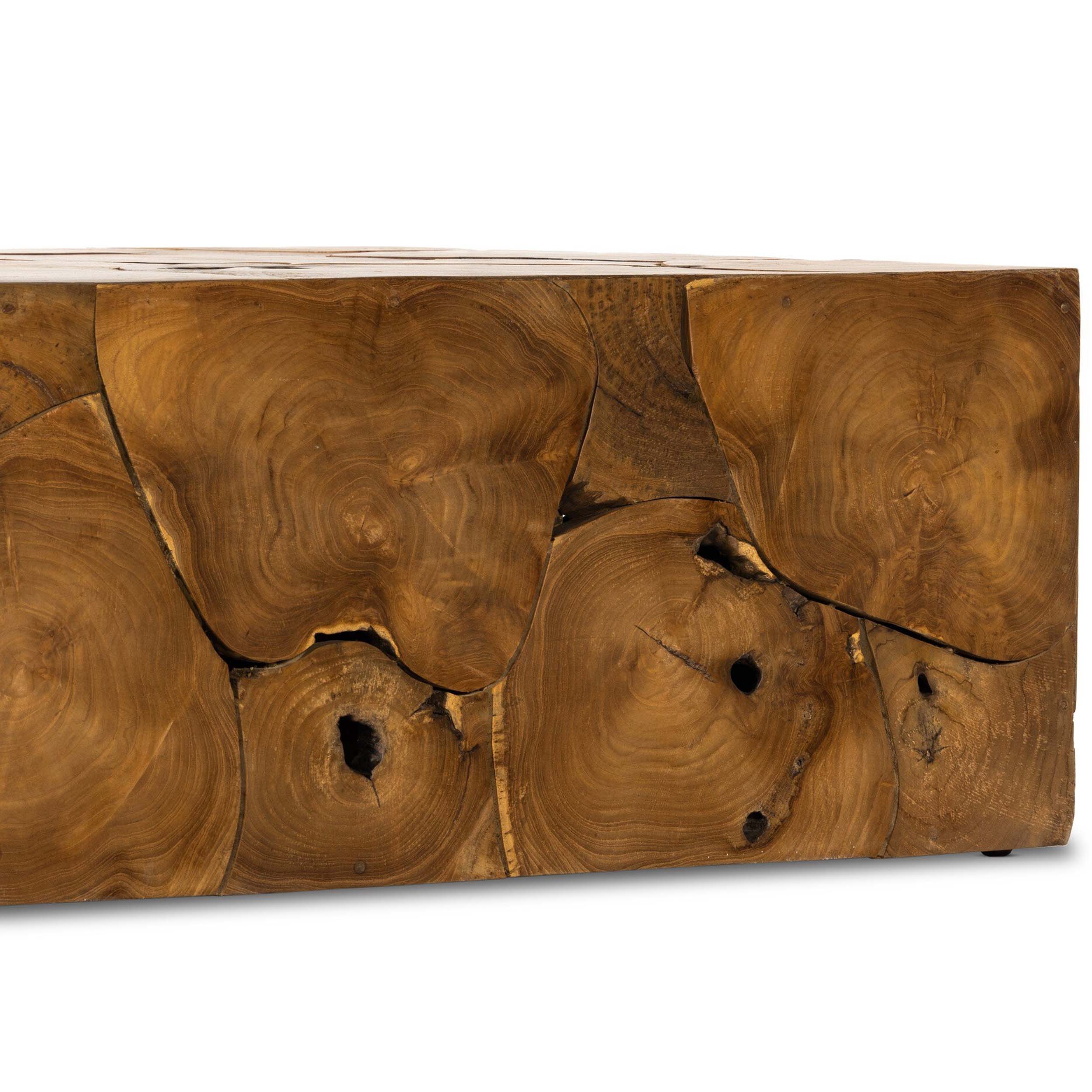 Tomlin Outdoor Coffee Table, Teak Root