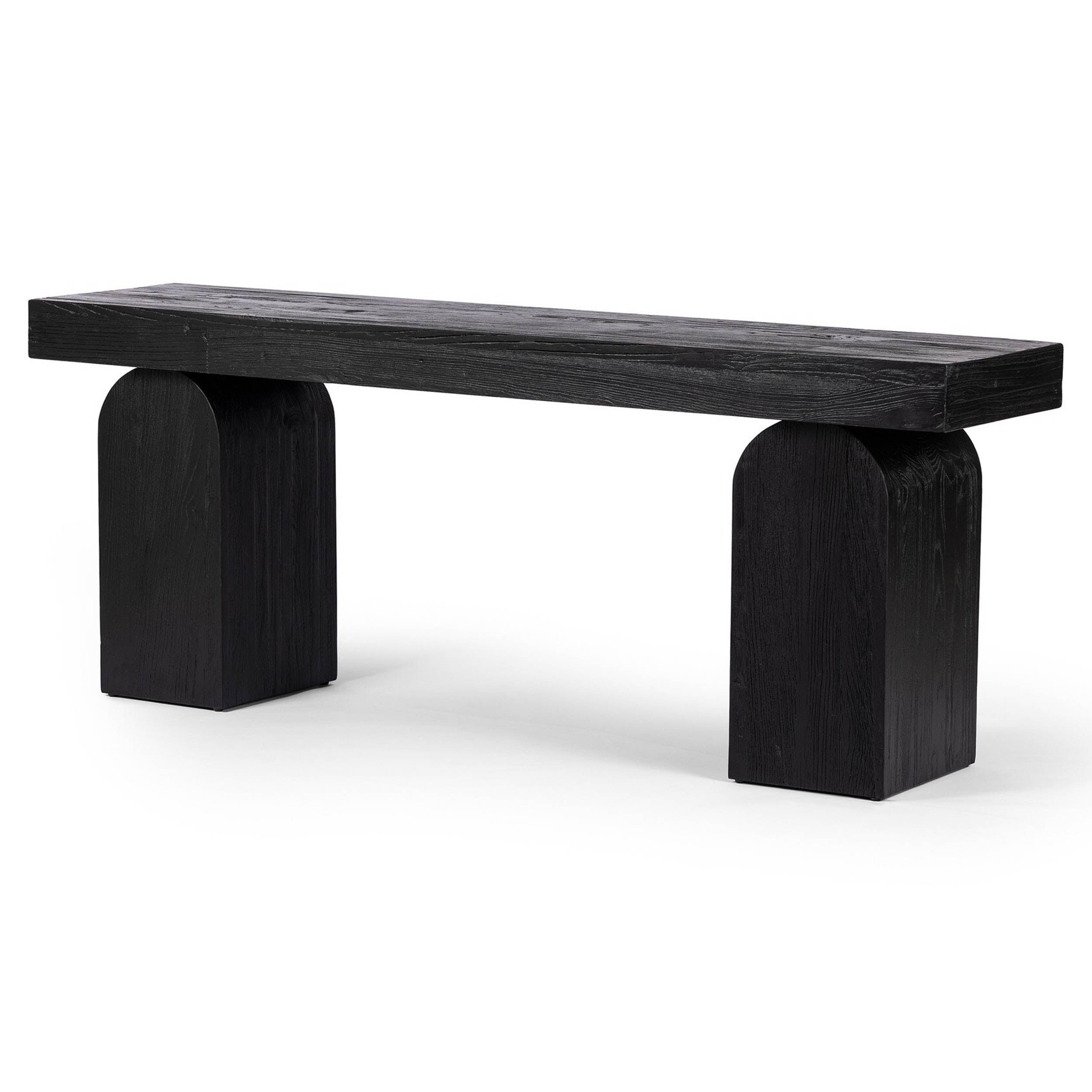 Keane Console Table, Reclaimed Black Elm