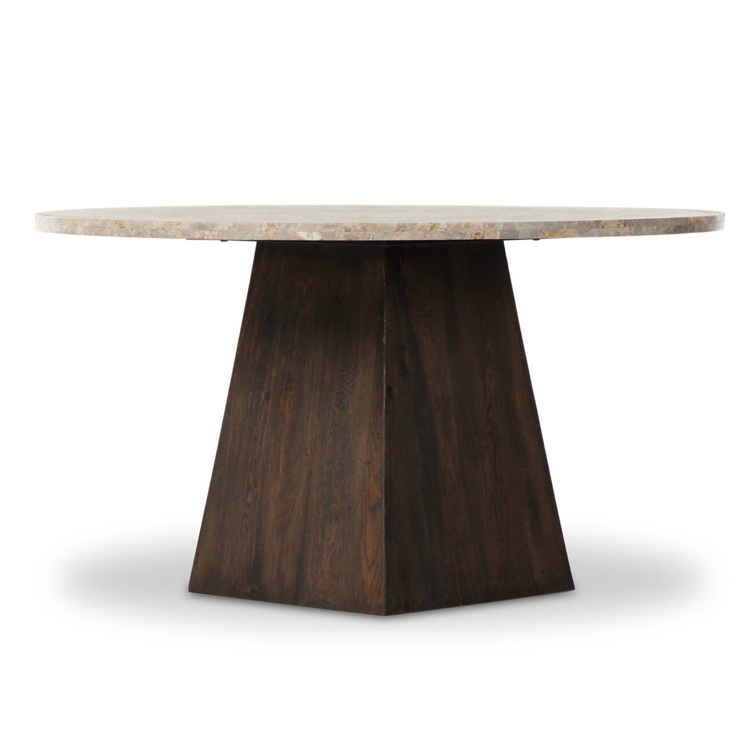 Brisa Round Dining Table 55", Dune Onyx