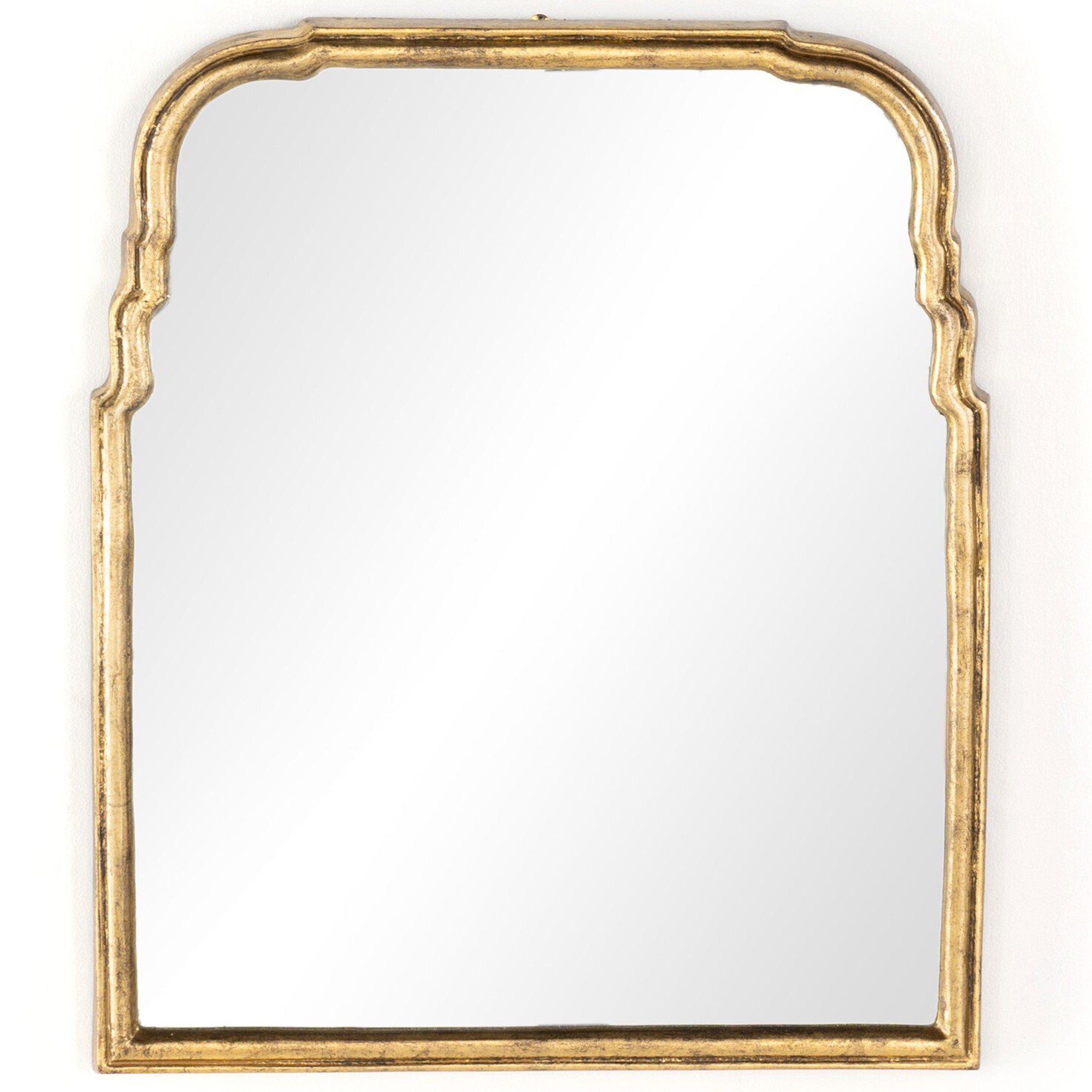 Loire Mirror, Antiqued Gold Leaf