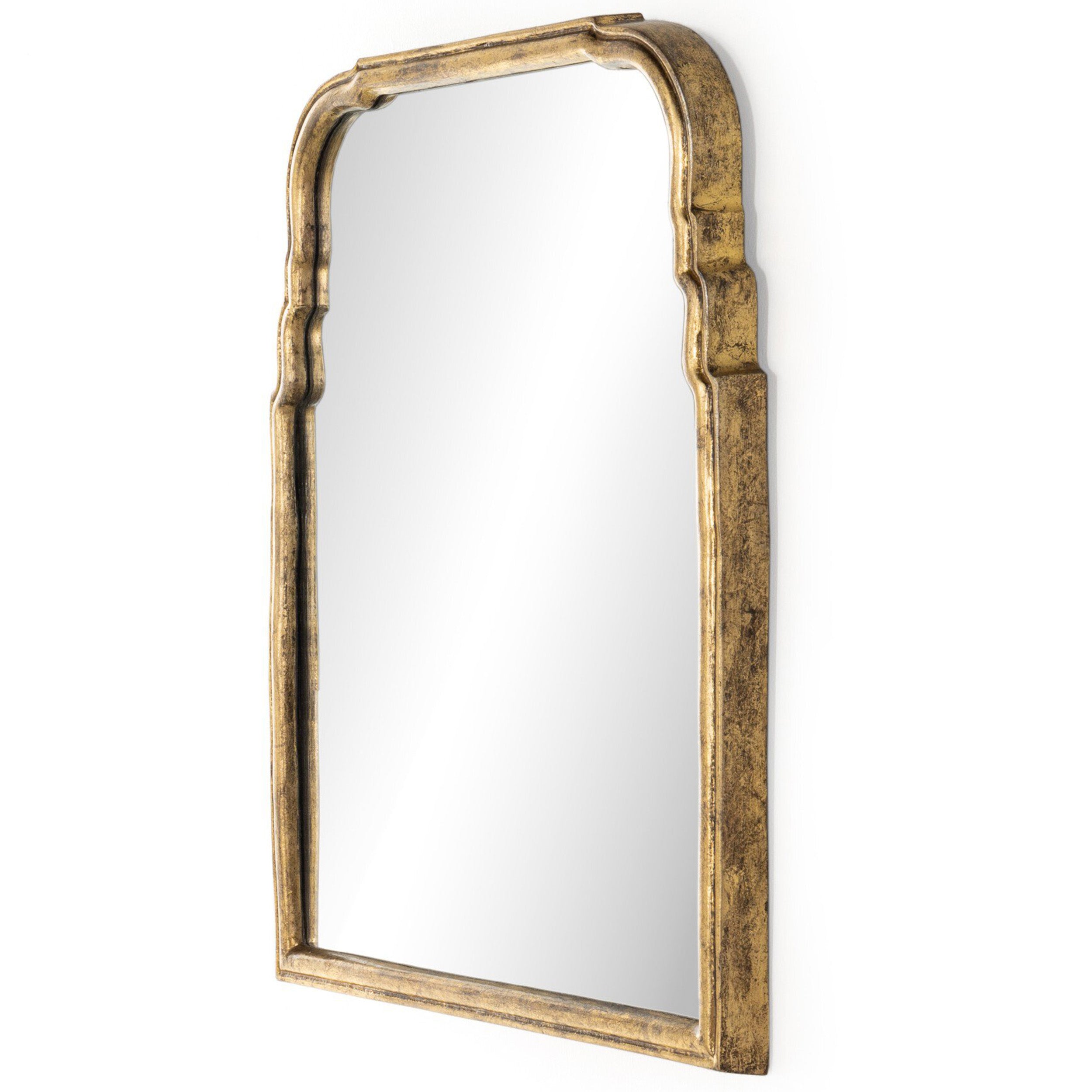 Loire Mirror, Antiqued Gold Leaf