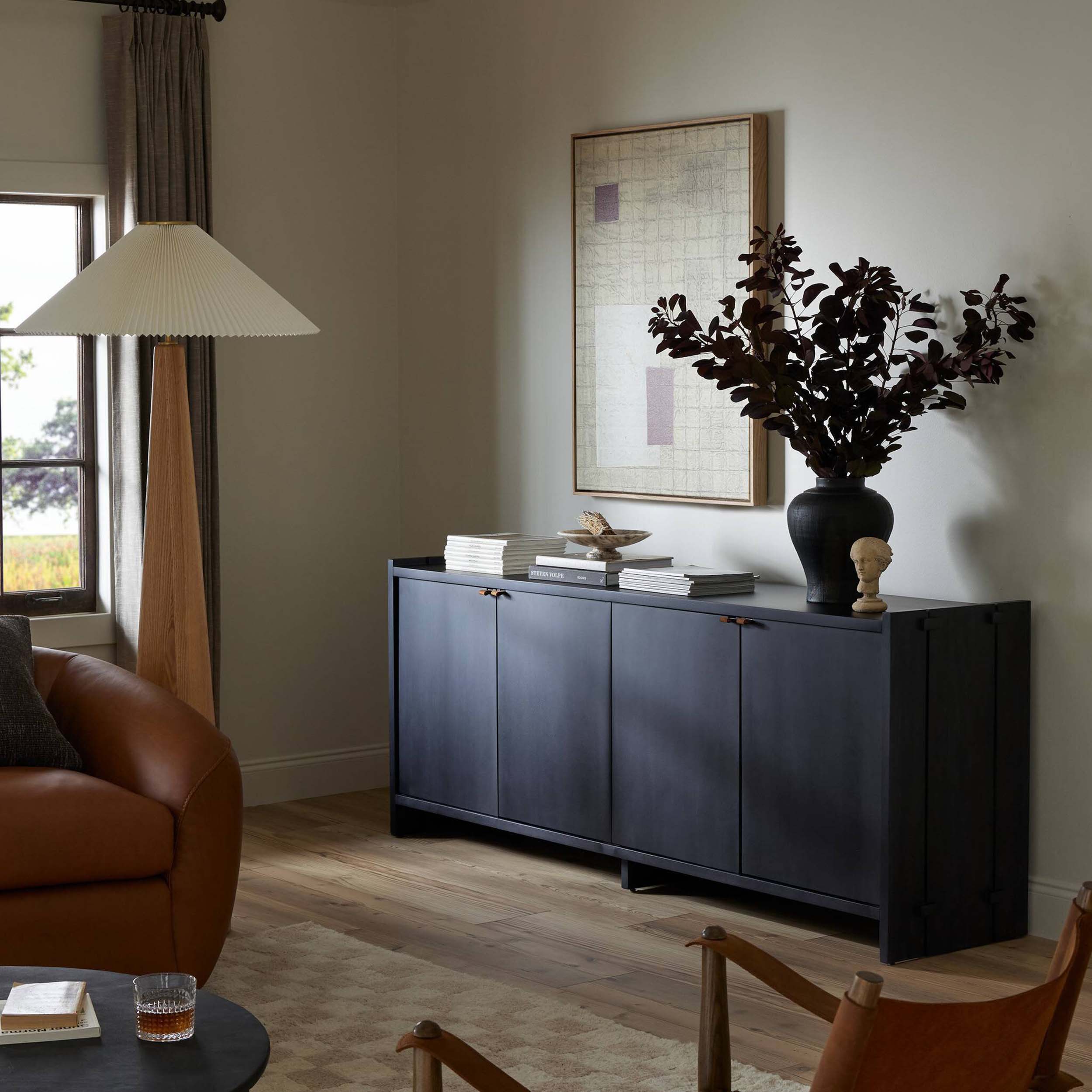 Etro Sideboard, Black Wash Poplar