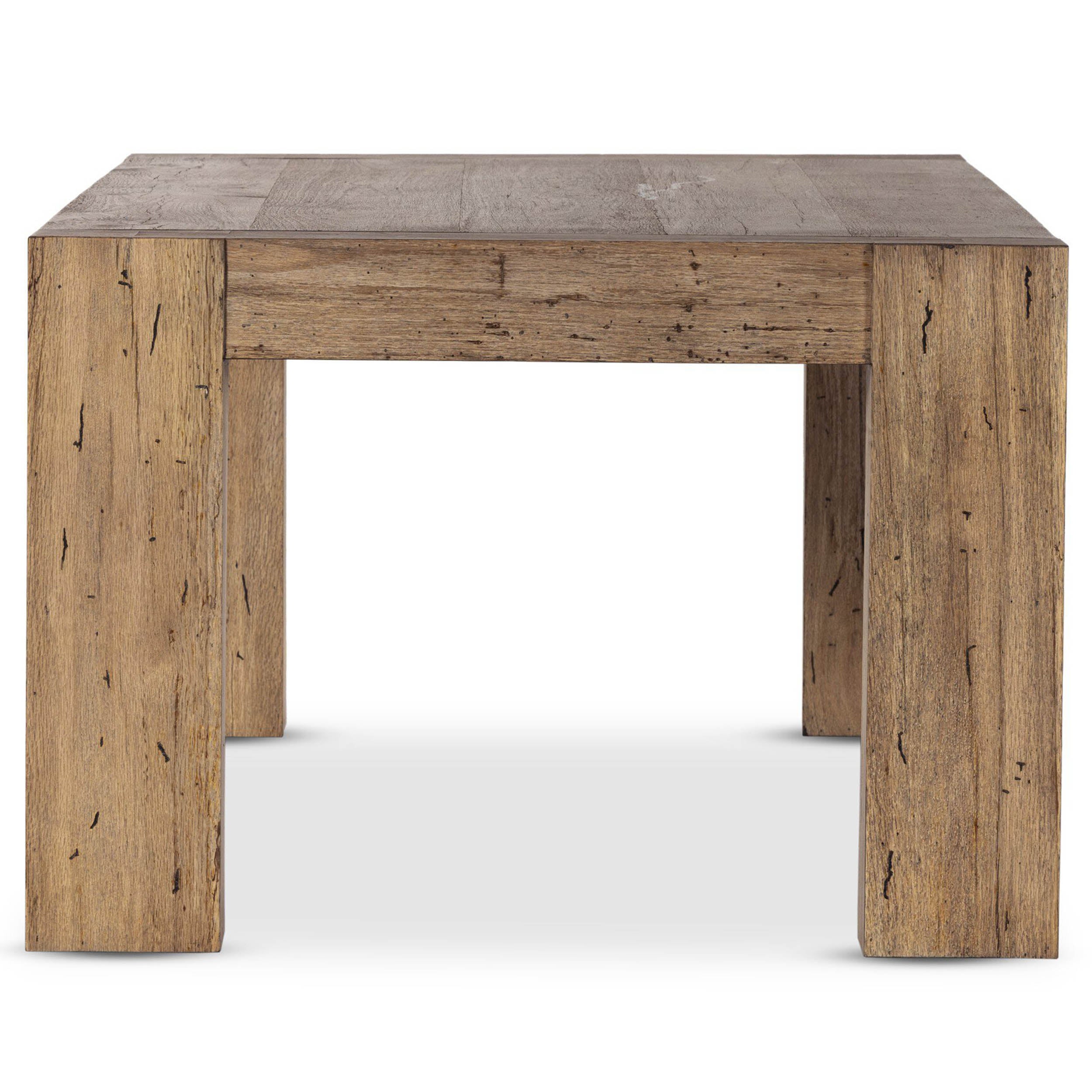 Abaso Dining Table, Rustic Wormwood Oak
