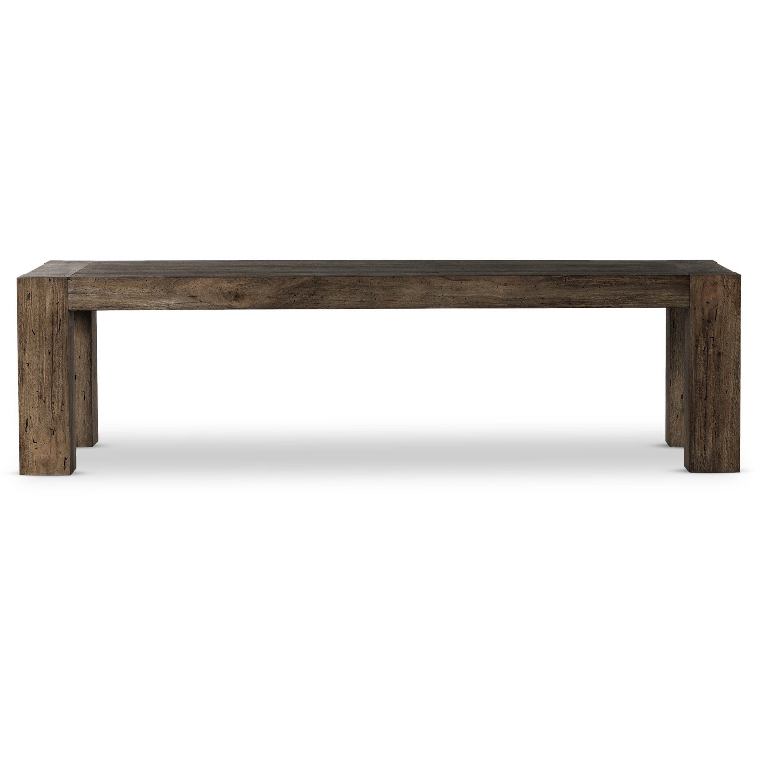 Abaso Dining Table, Ebony Rustic Wormwood Oak