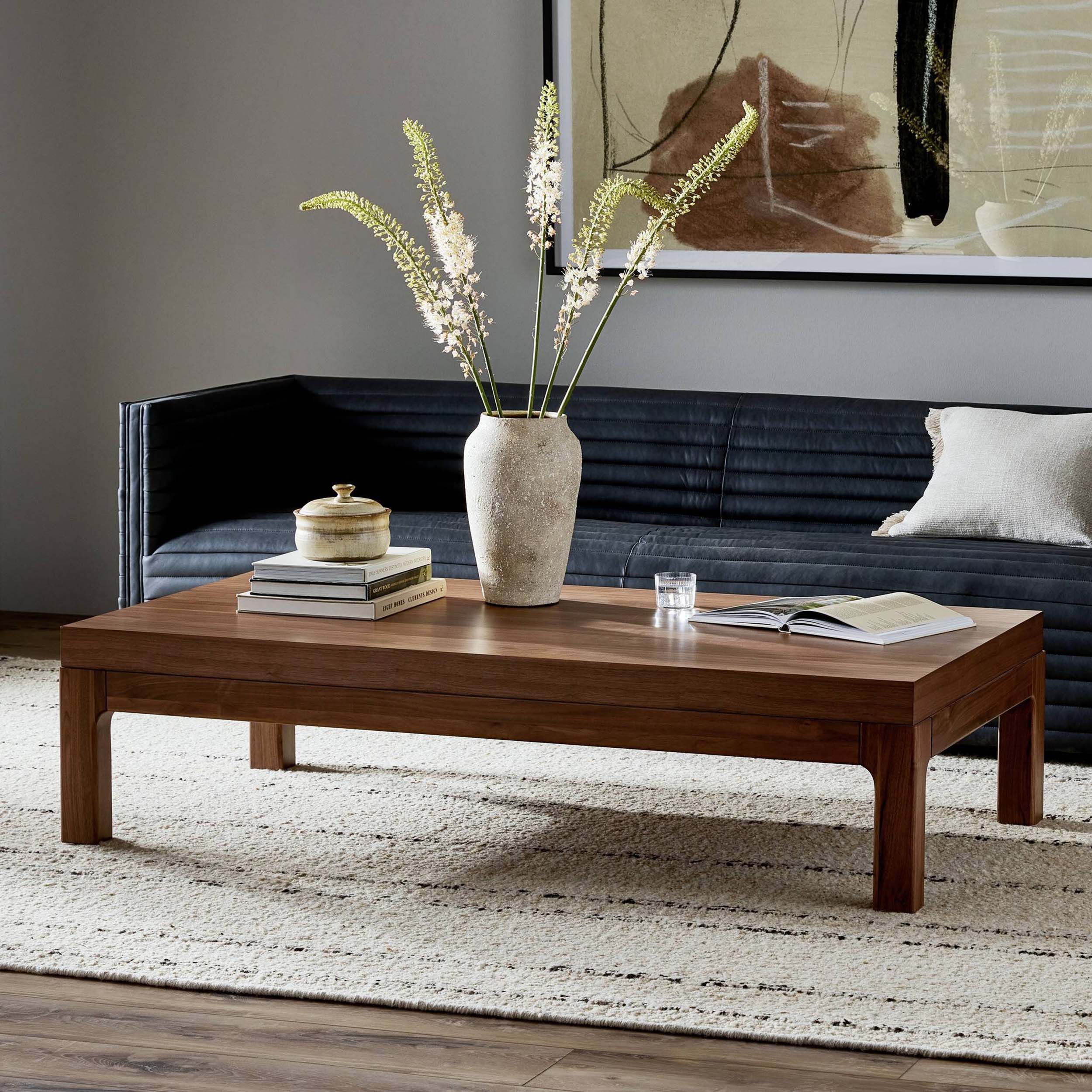 Arturo Coffee Table, Natural Walnut Veneer