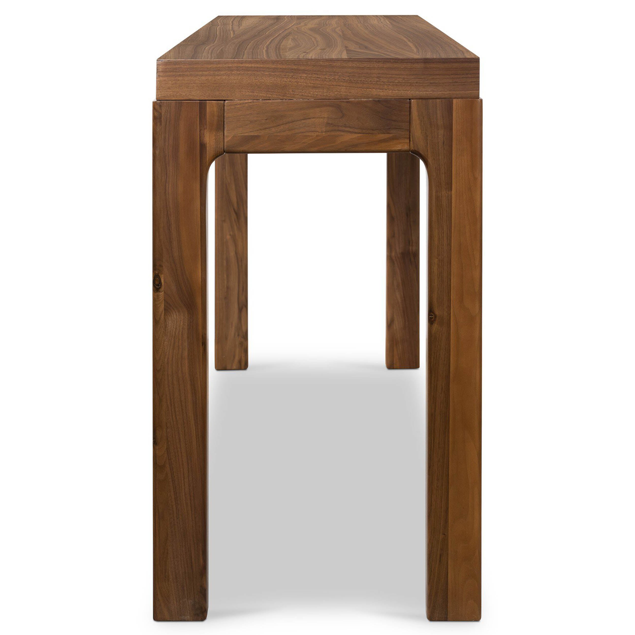 Arturo Console Table, Natural Walnut Veneer